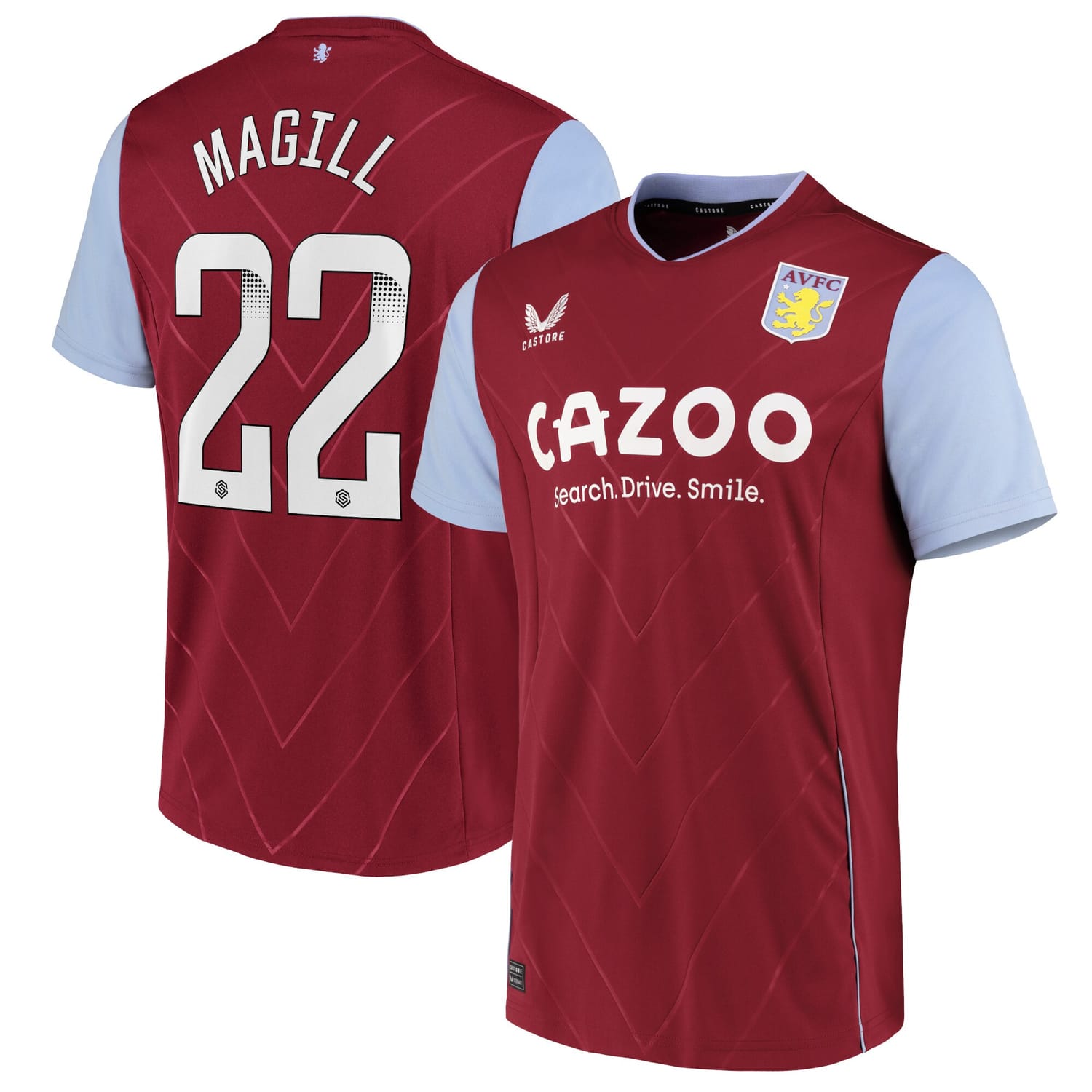 Premier League Aston Villa Home WSL Jersey Shirt 2022-23 player Simone Magill 22 printing for Men