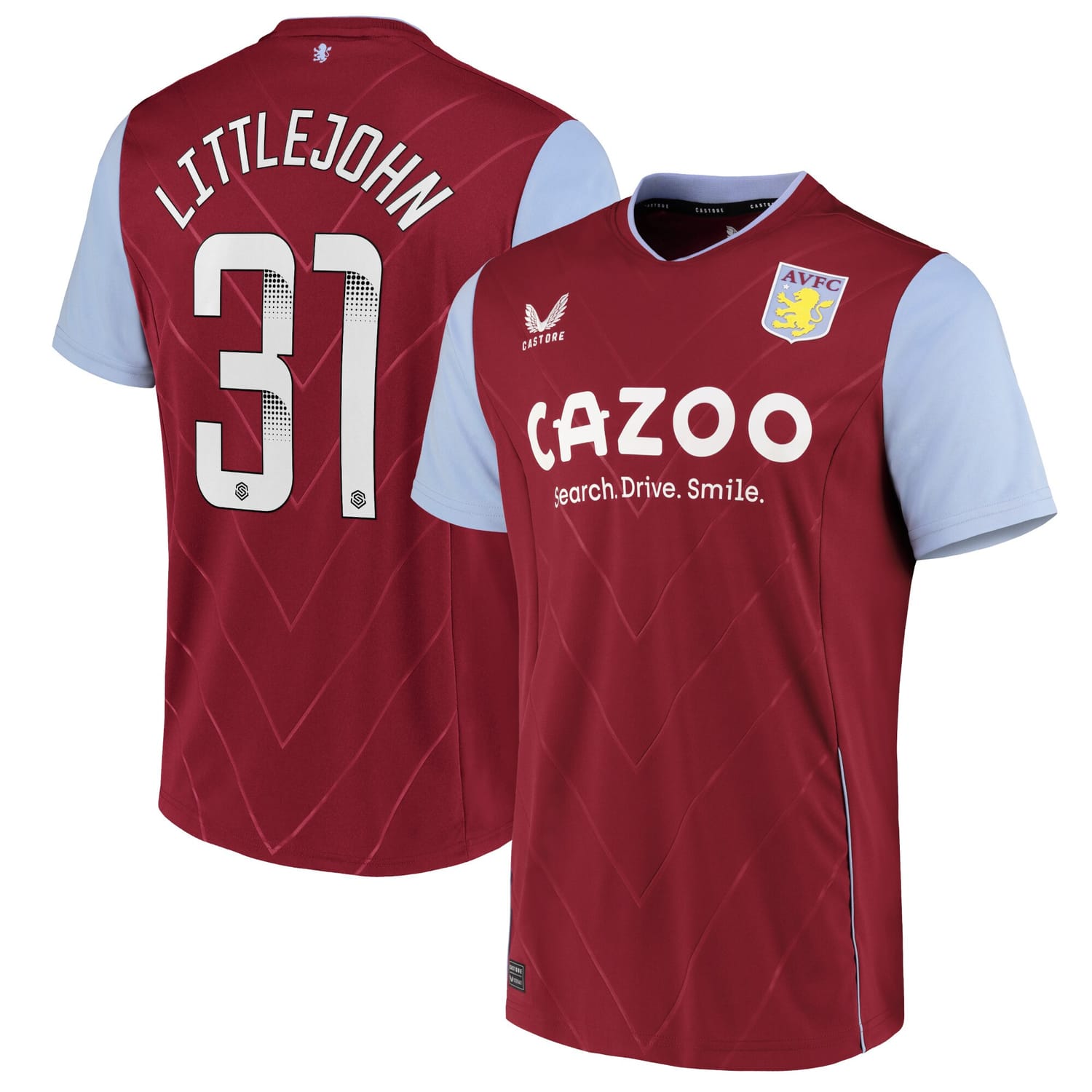Premier League Aston Villa Home WSL Jersey Shirt 2022-23 player Ruesha Littlejohn 31 printing for Men