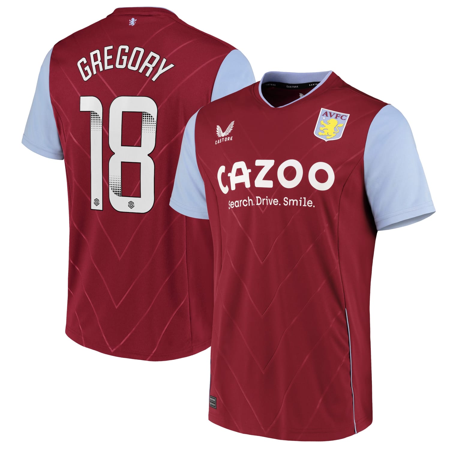 Premier League Aston Villa Home WSL Jersey Shirt 2022-23 player Freya Gregory 18 printing for Men