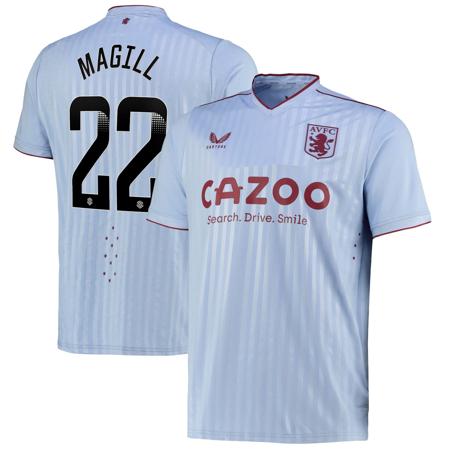 Premier League Aston Villa Away WSL Pro Jersey Shirt 2022-23 player Simone Magill 22 printing for Men