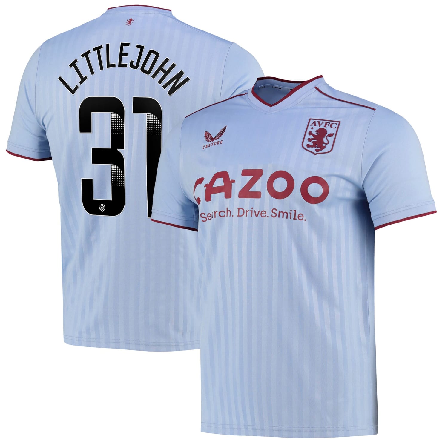 Premier League Aston Villa Away WSL Jersey Shirt 2022-23 player Ruesha Littlejohn 31 printing for Men