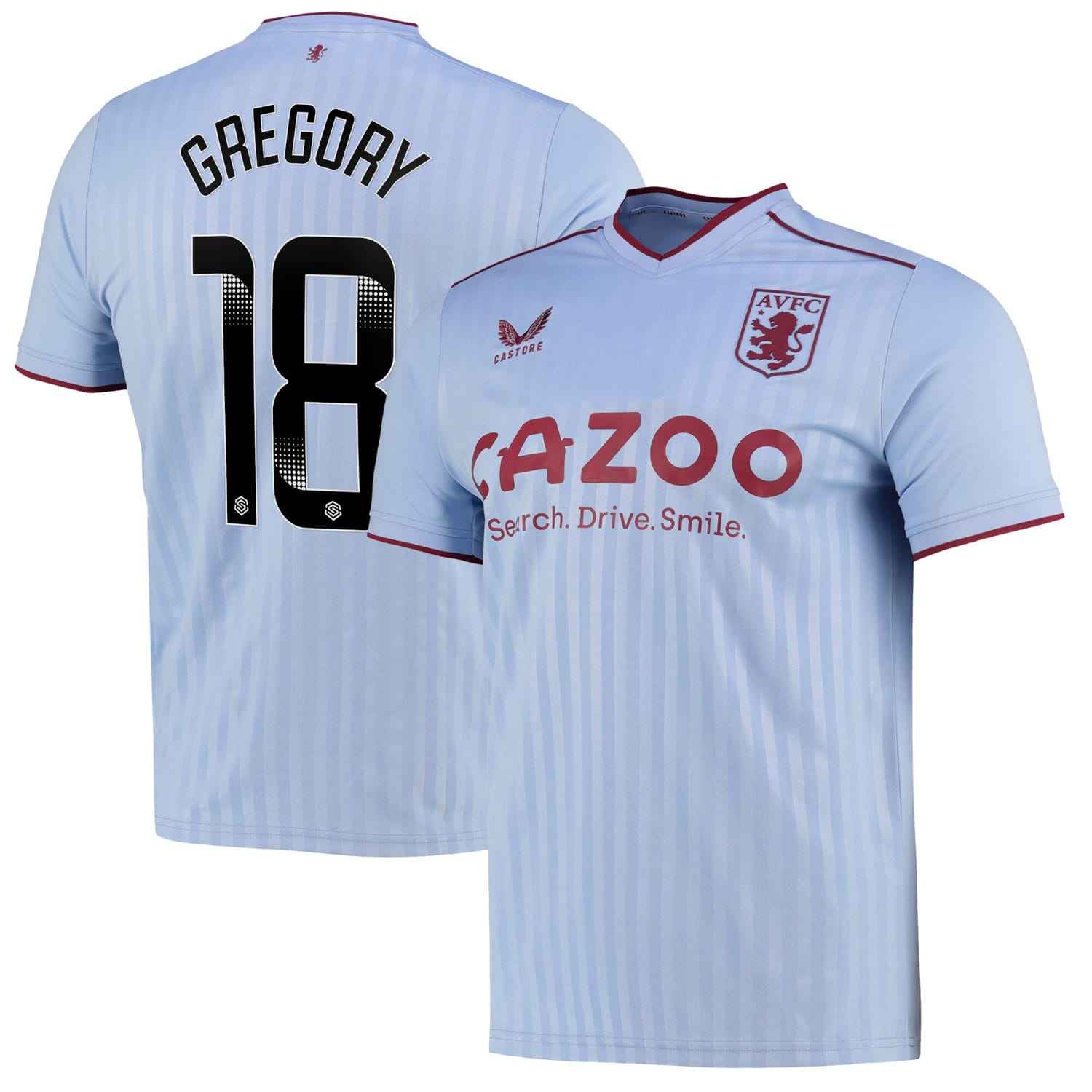 Premier League Aston Villa Away WSL Jersey Shirt 2022-23 player Freya Gregory 18 printing for Men