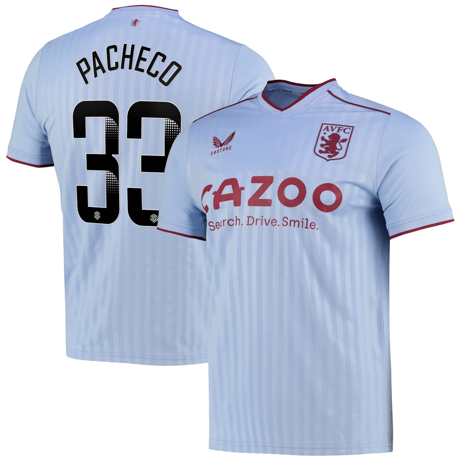 Premier League Aston Villa Away WSL Jersey Shirt 2022-23 player Mayumi Pacheco 33 printing for Men