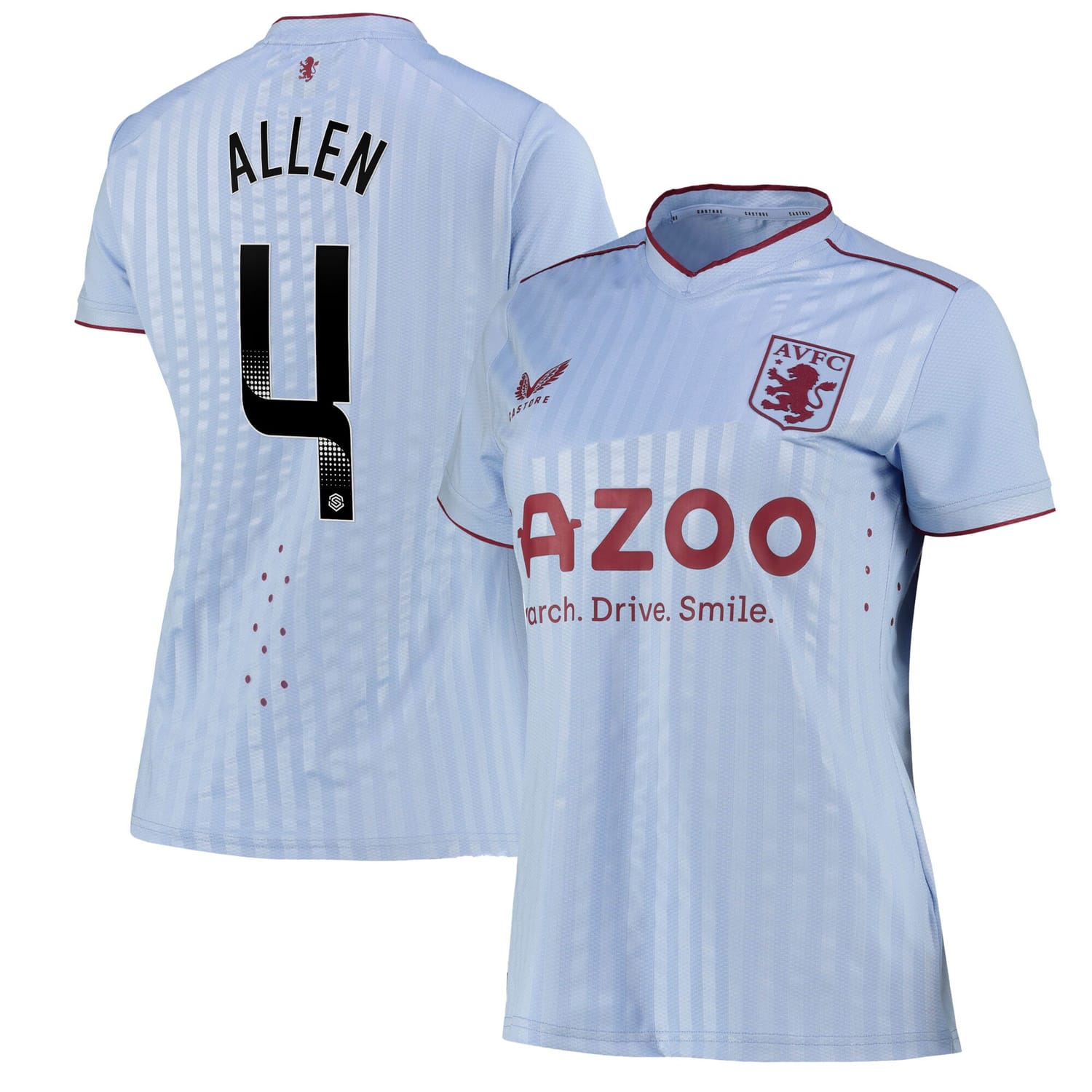 Premier League Aston Villa Away WSL Pro Jersey Shirt 2022-23 player Remi Allen 4 printing for Women