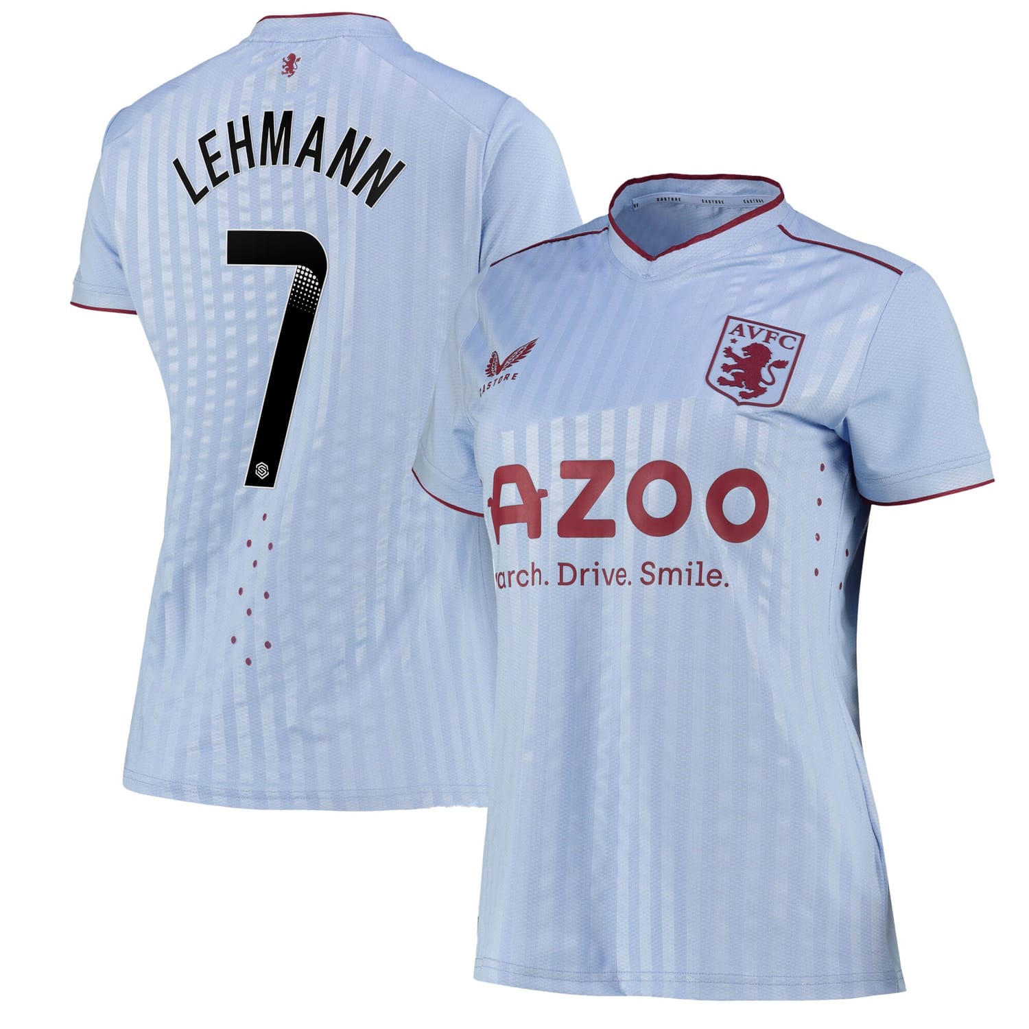 Premier League Aston Villa Away WSL Pro Jersey Shirt 2022-23 player Alisha Lehmann 7 printing for Women