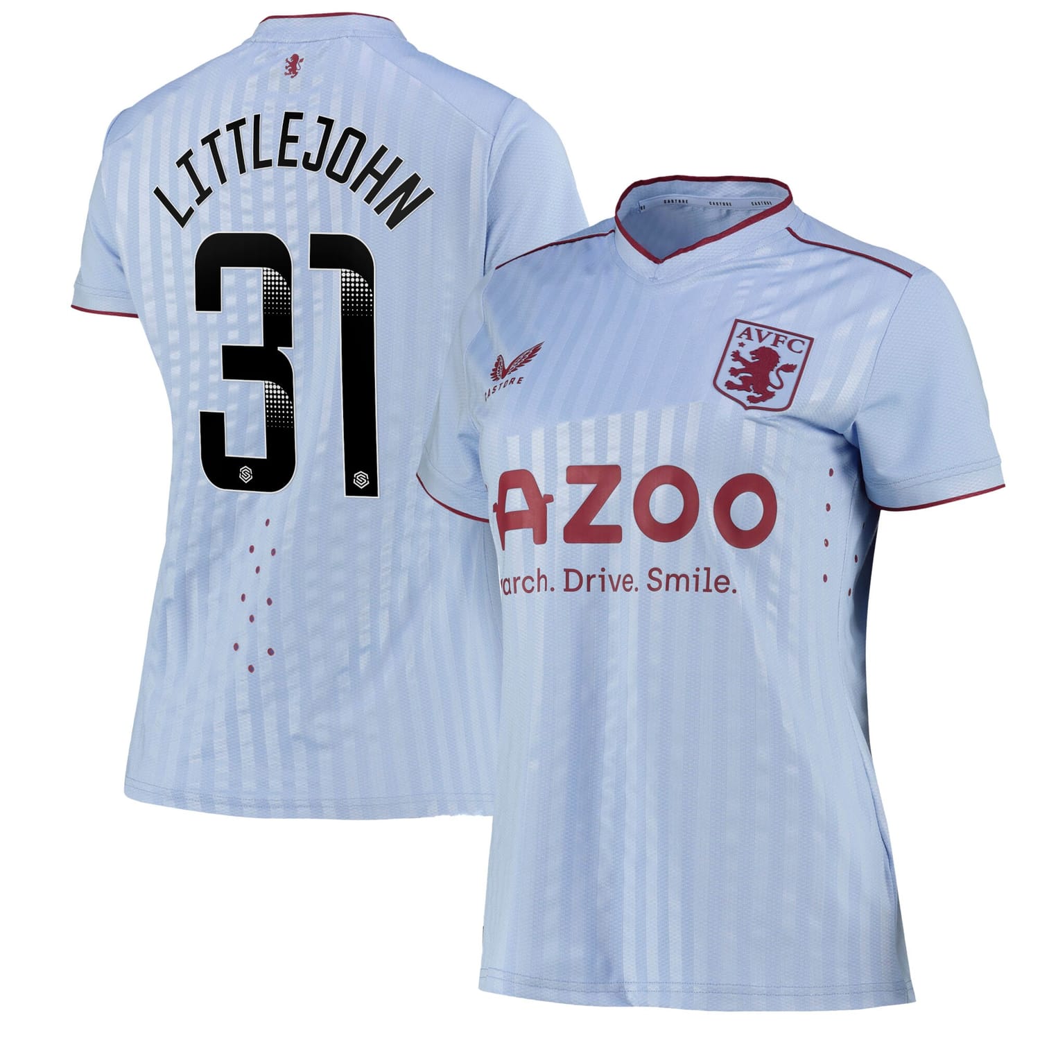 Premier League Aston Villa Away WSL Pro Jersey Shirt 2022-23 player Ruesha Littlejohn 31 printing for Women