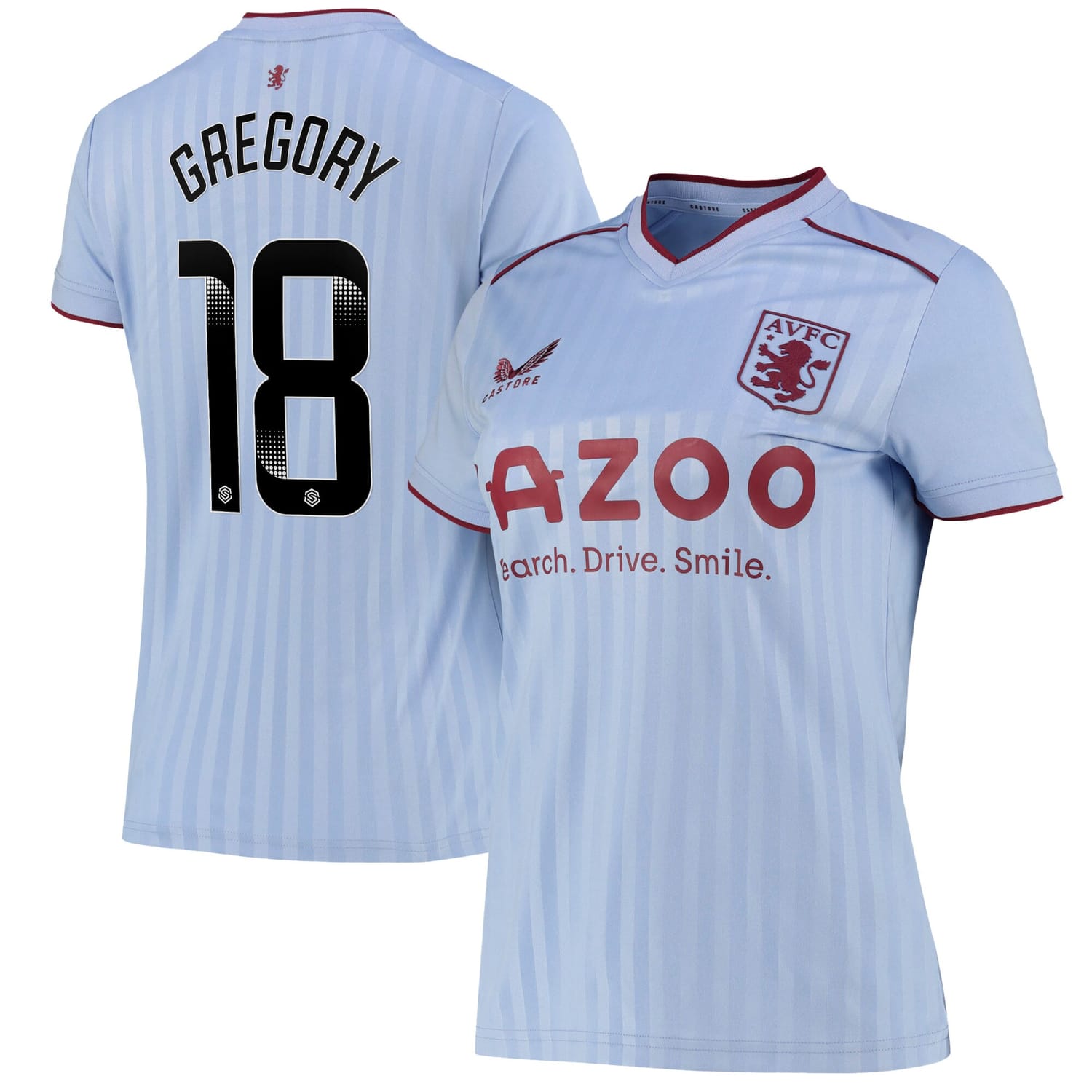 Premier League Aston Villa Away WSL Jersey Shirt 2022-23 player Freya Gregory 18 printing for Women