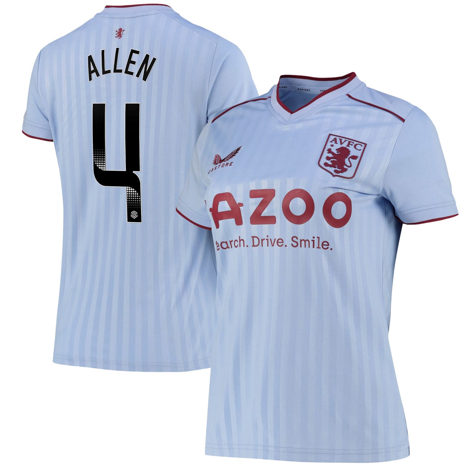Premier League Aston Villa Away WSL Jersey Shirt 2022-23 player Remi Allen 4 printing for Women