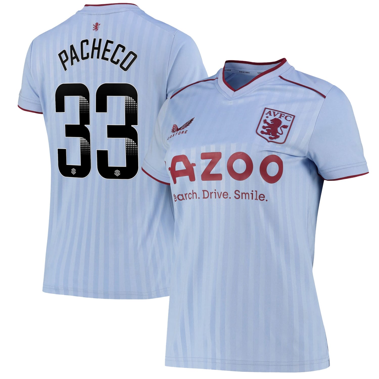 Premier League Aston Villa Away WSL Jersey Shirt 2022-23 player Mayumi Pacheco 33 printing for Women