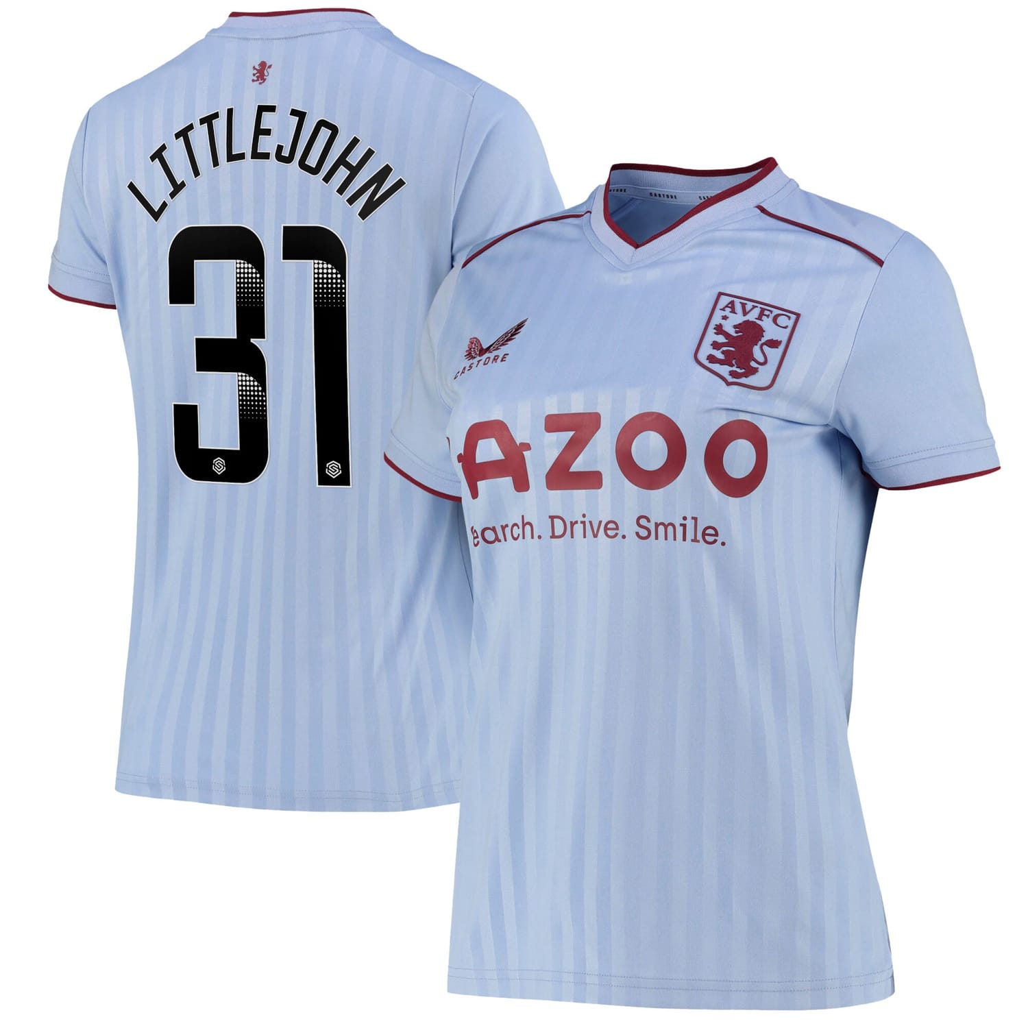 Premier League Aston Villa Away WSL Jersey Shirt 2022-23 player Ruesha Littlejohn 31 printing for Women