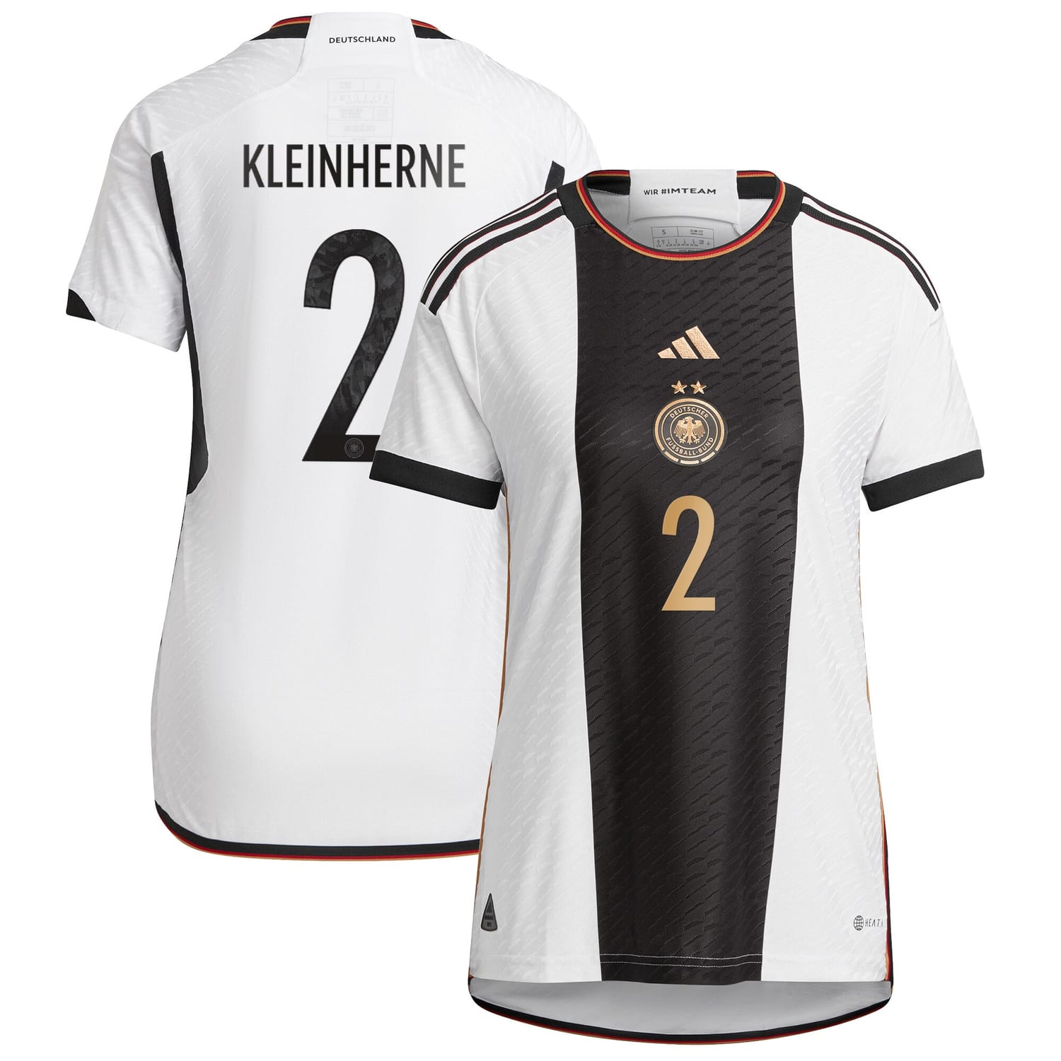Germany National Team Home Authentic Jersey Shirt player Sophia Kleinherne 2 printing for Women