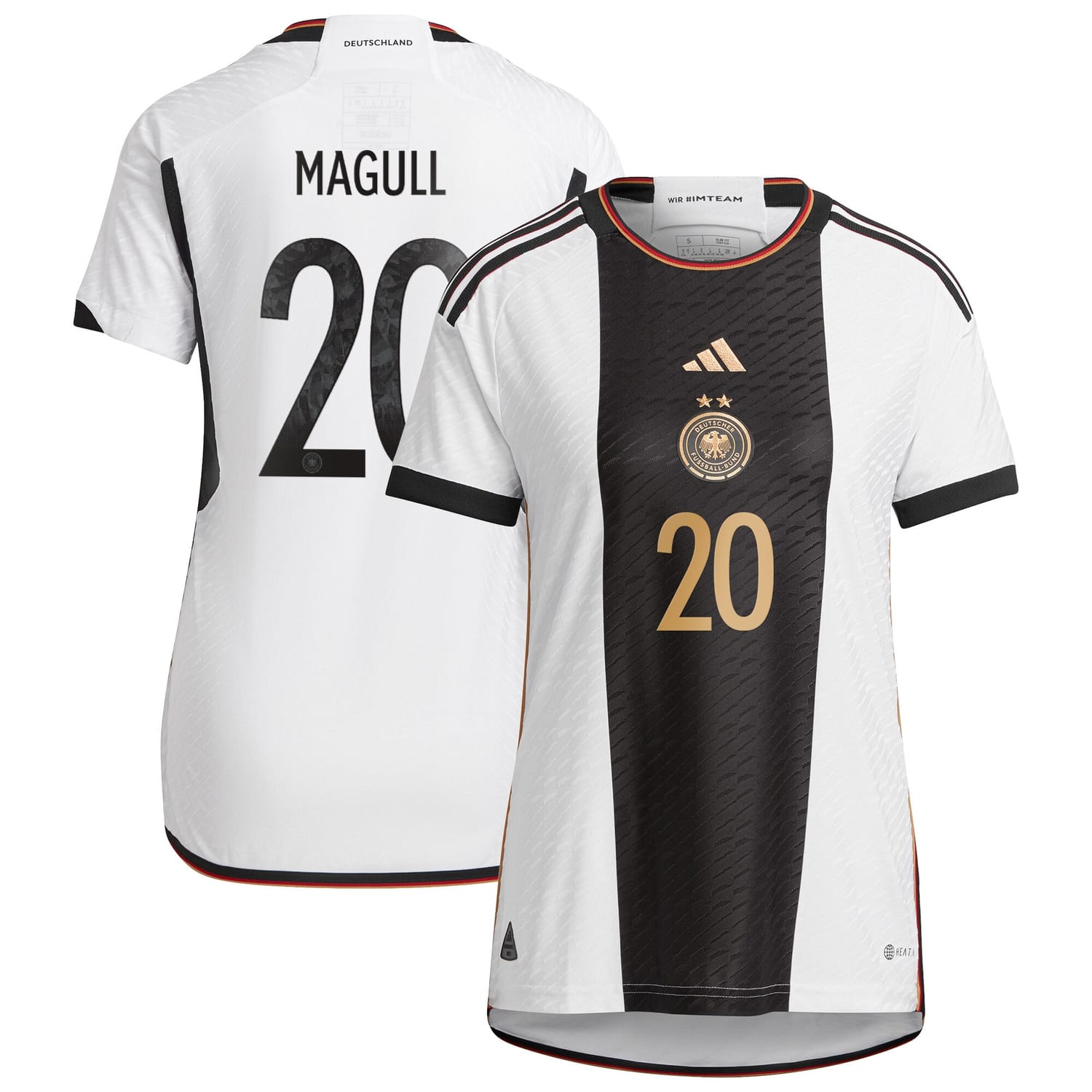 Germany National Team Home Authentic Jersey Shirt player Lina Magull 20 printing for Women