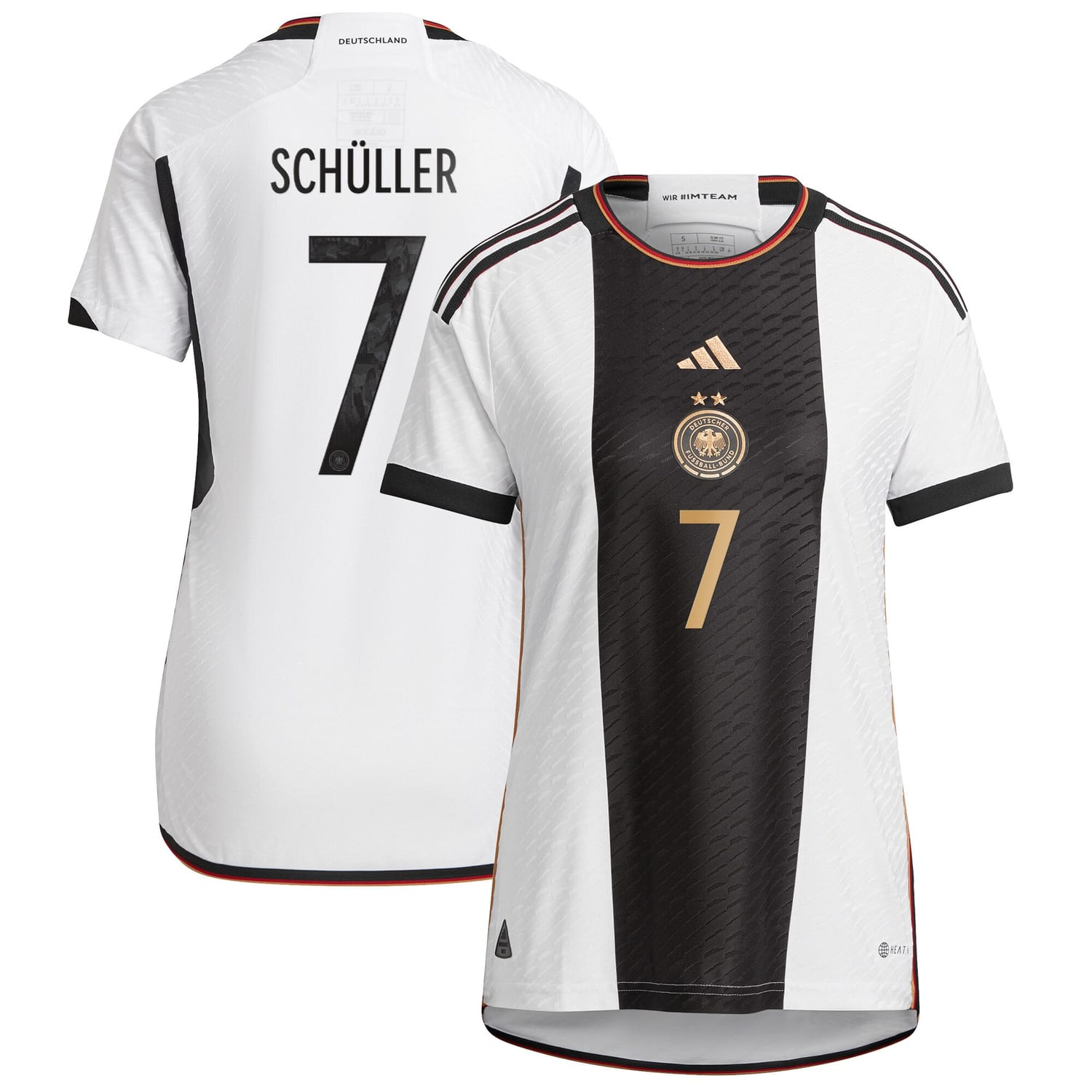 Germany National Team Home Authentic Jersey Shirt player Lea Schüller 7 printing for Women