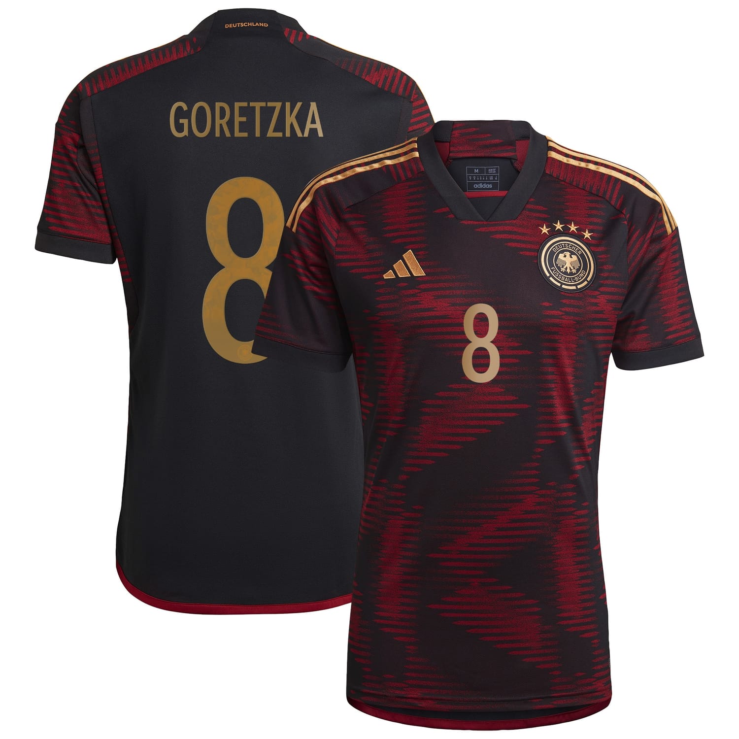 Germany National Team Away Jersey Shirt player Leon Goretzka 8 printing for Men