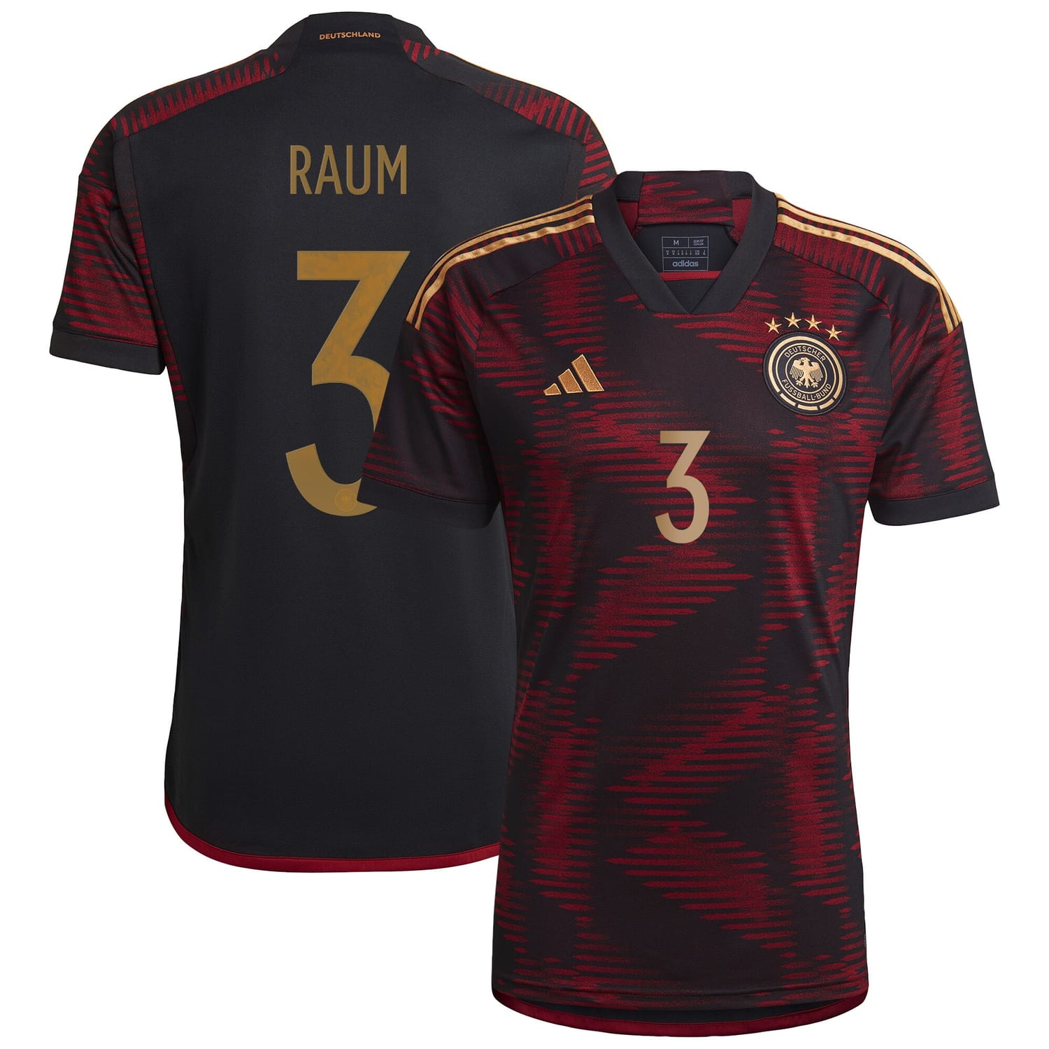 Germany National Team Away Jersey Shirt player David Raum 3 printing for Men