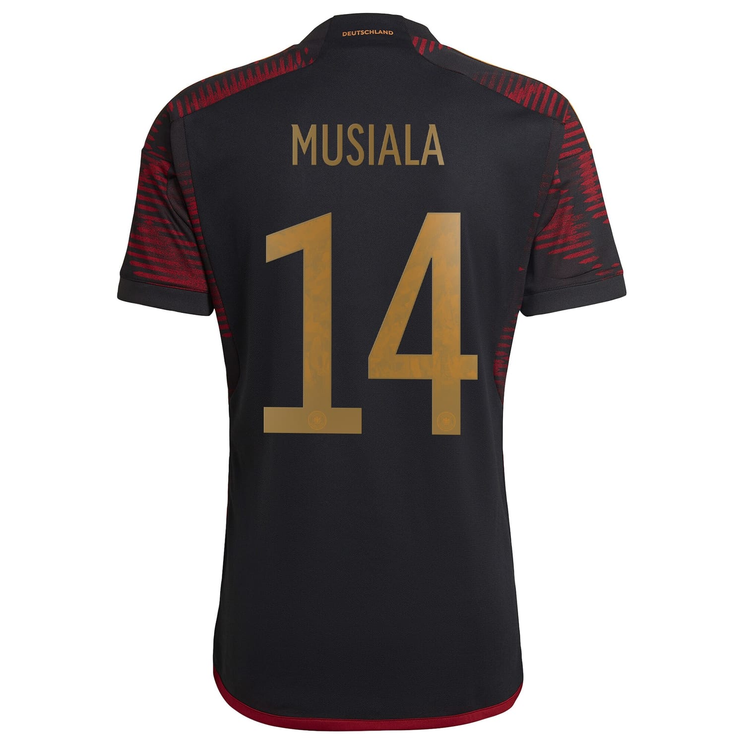 Germany National Team Away Jersey Shirt player Jamal Musiala 14 printing for Men