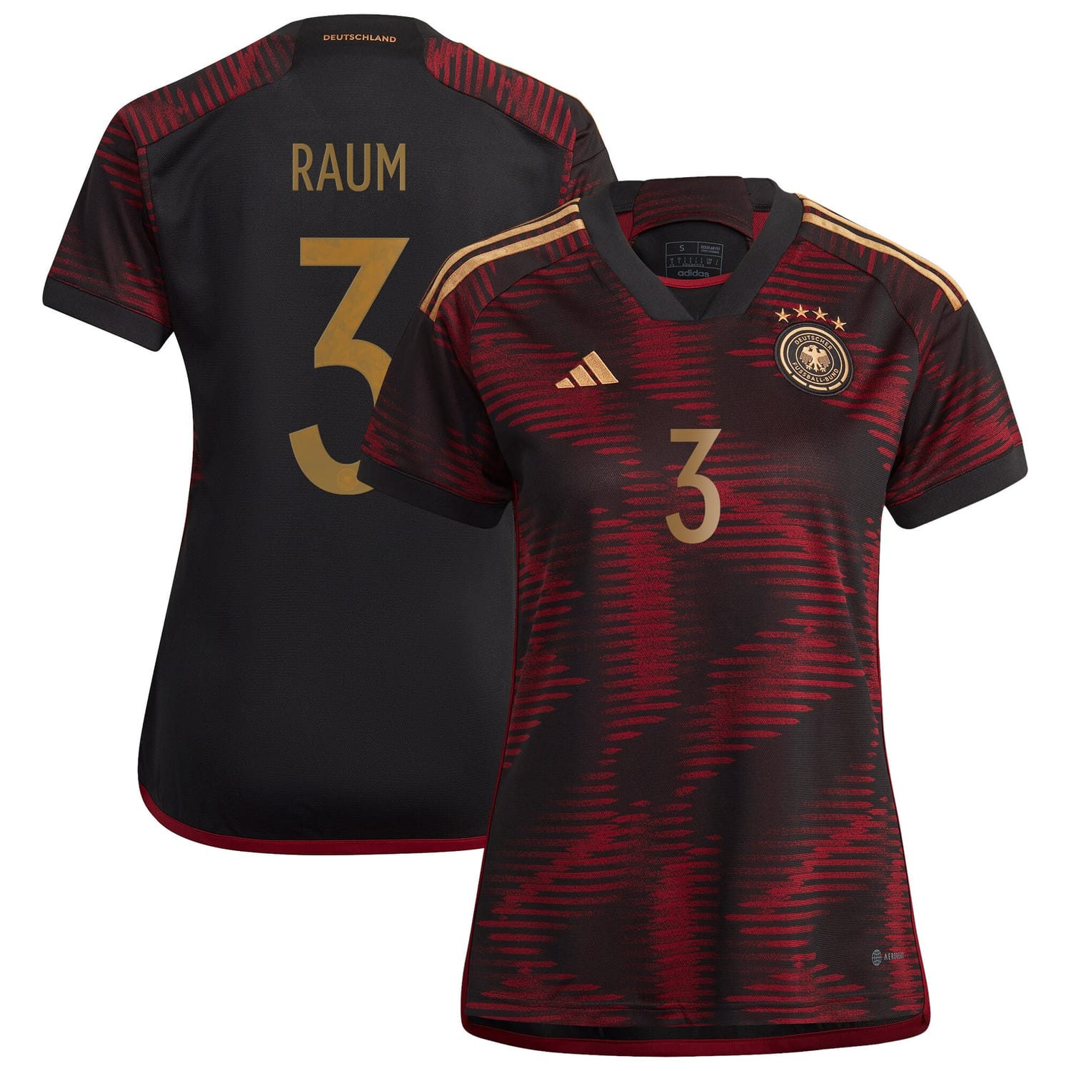 Germany National Team Away Jersey Shirt player David Raum 3 printing for Women