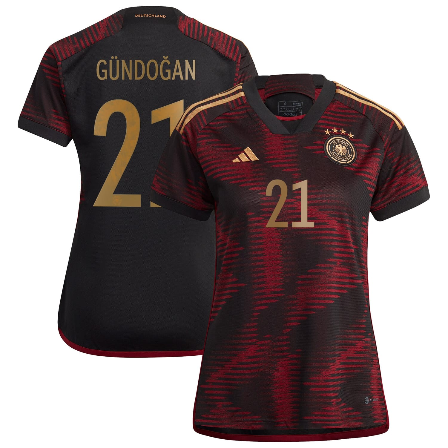 Germany National Team Away Jersey Shirt player Ilkay Gündogan 21 printing for Women