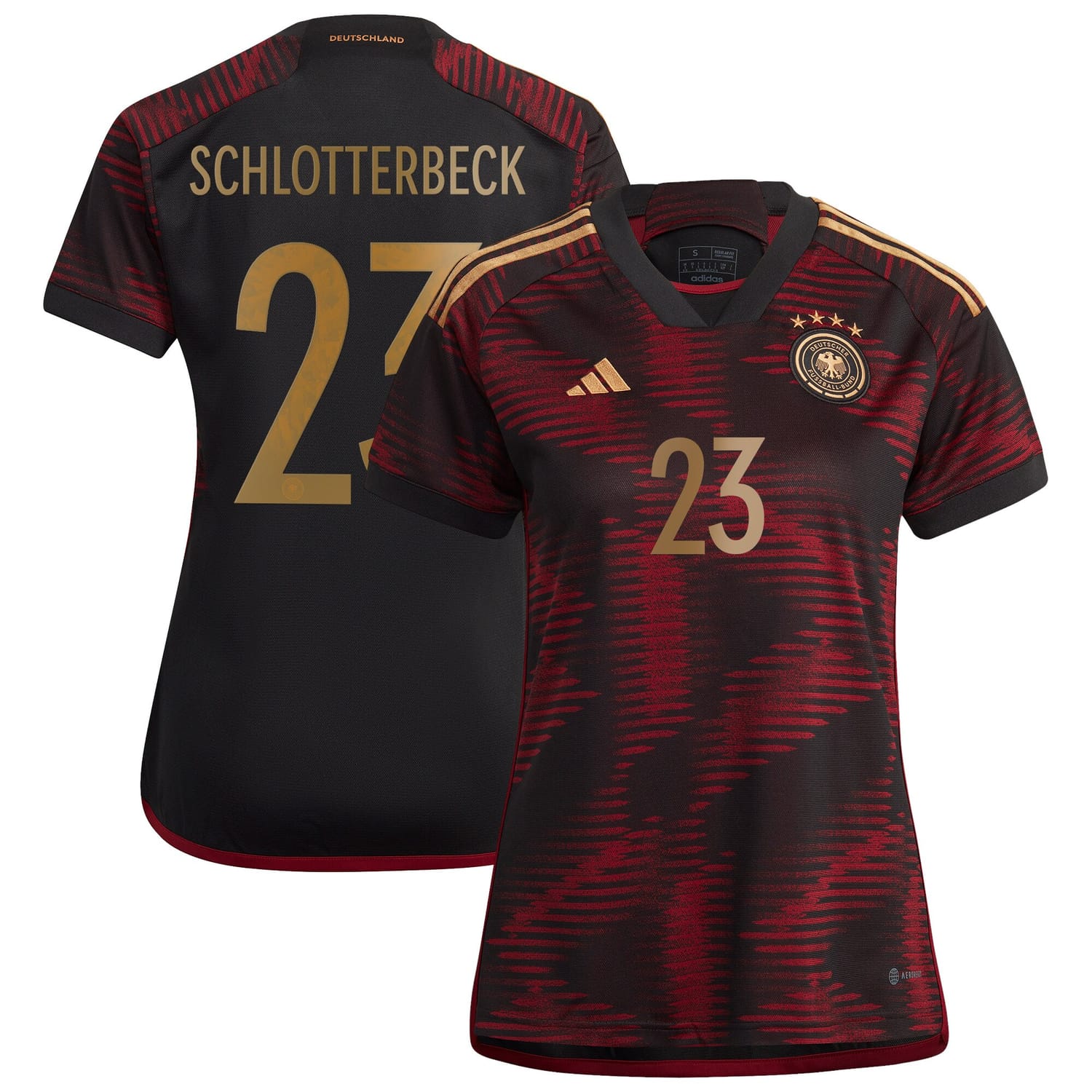Germany National Team Away Jersey Shirt player Nico Schlotterbeck 23 printing for Women