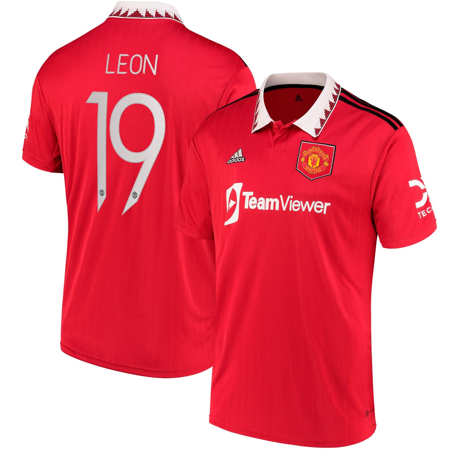 Premier League Manchester United Home Cup Jersey Shirt 2022-23 player Adriana Leon 19 printing for Men
