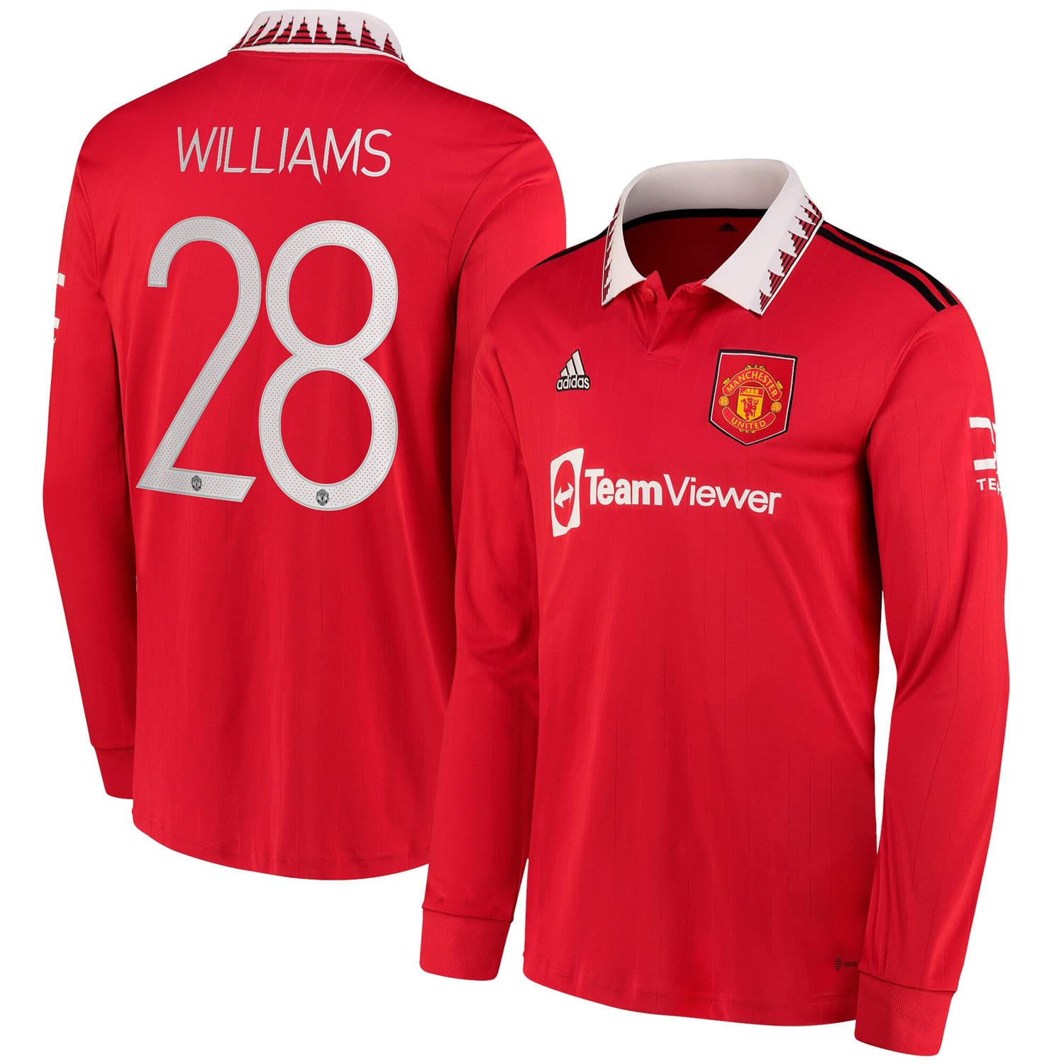 Premier League Manchester United Home Cup Jersey Shirt Long Sleeve 2022-23 player Rachel Williams 28 printing for Men