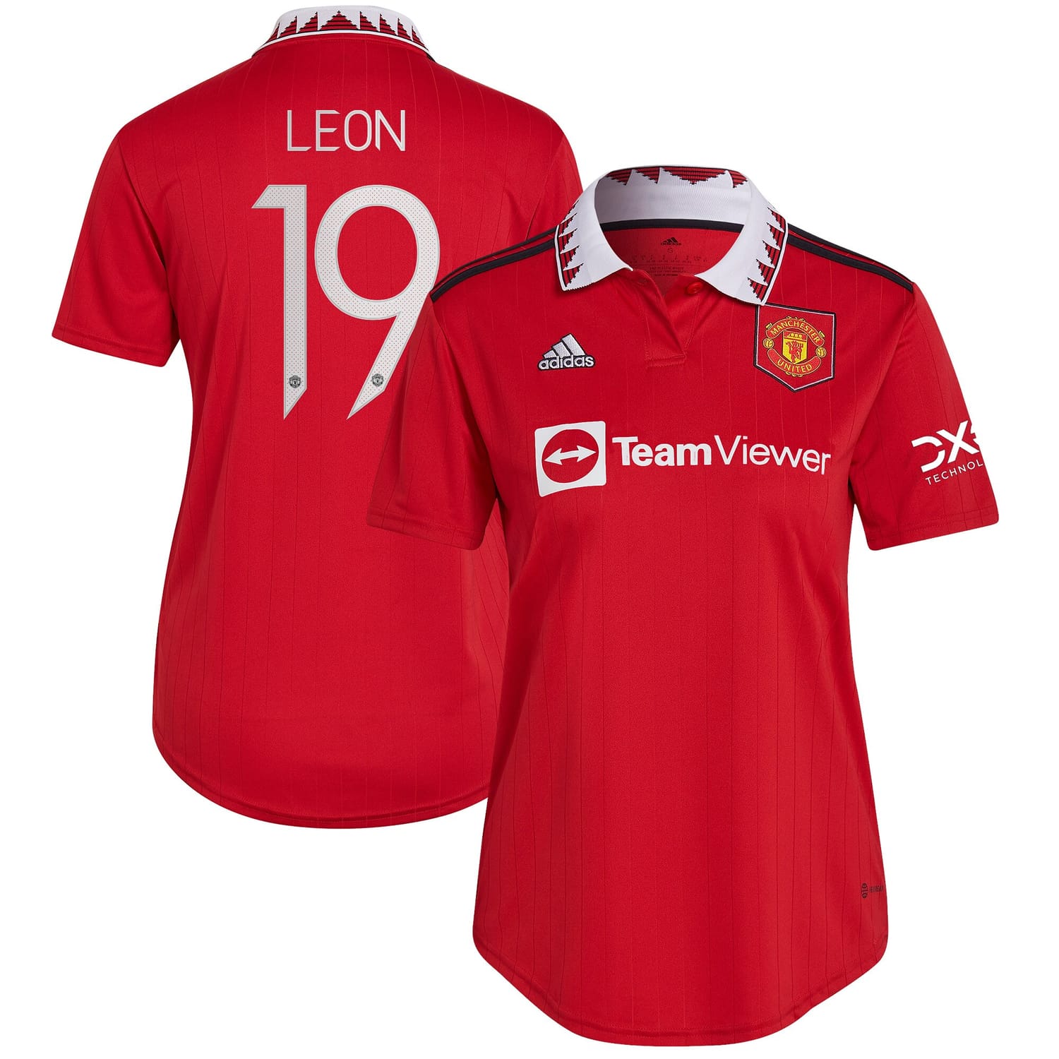 Premier League Manchester United Home Cup Jersey Shirt 2022-23 player Adriana Leon 19 printing for Women