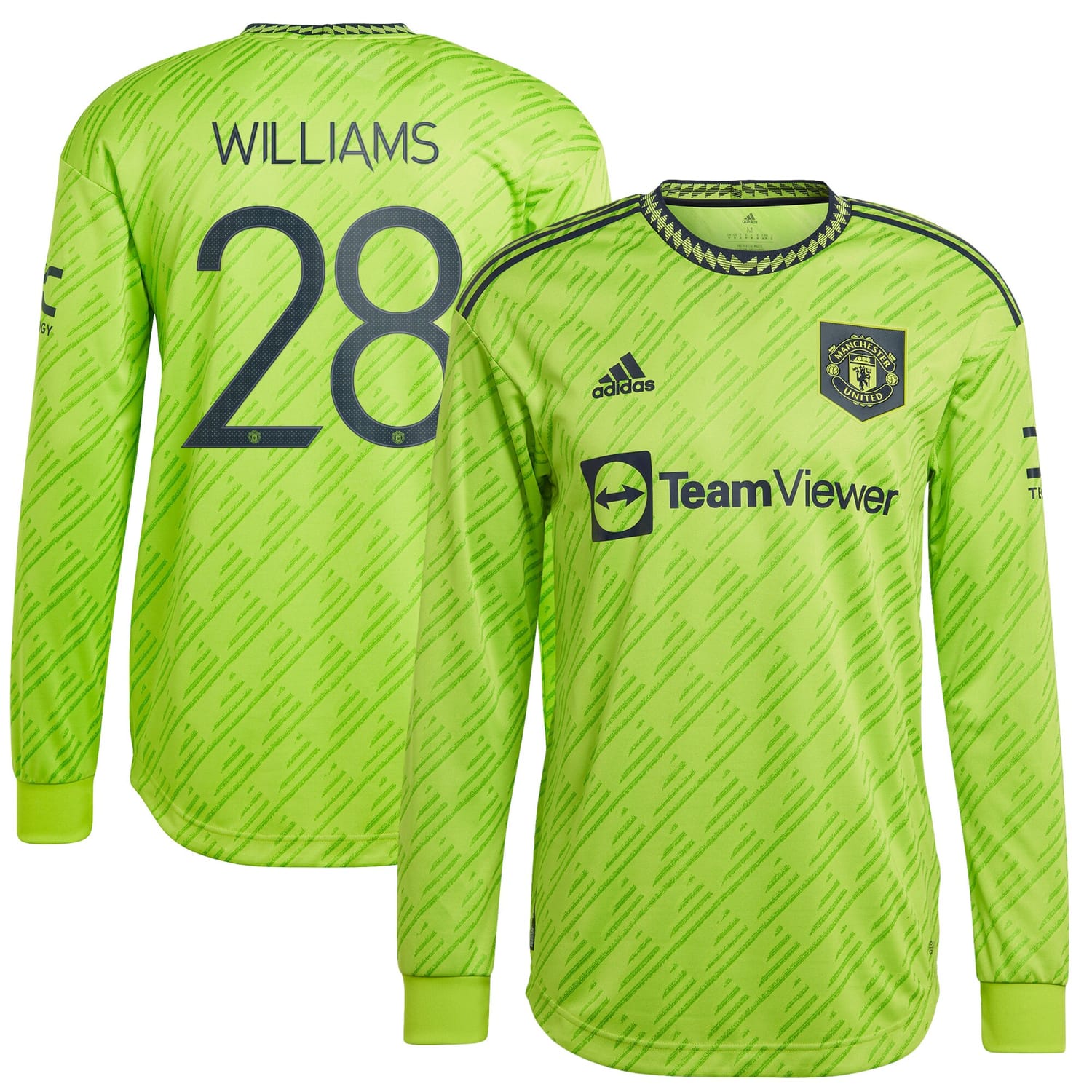 Premier League Manchester United Third Cup Authentic Jersey Shirt Long Sleeve 2022-23 player Rachel Williams 28 printing for Men