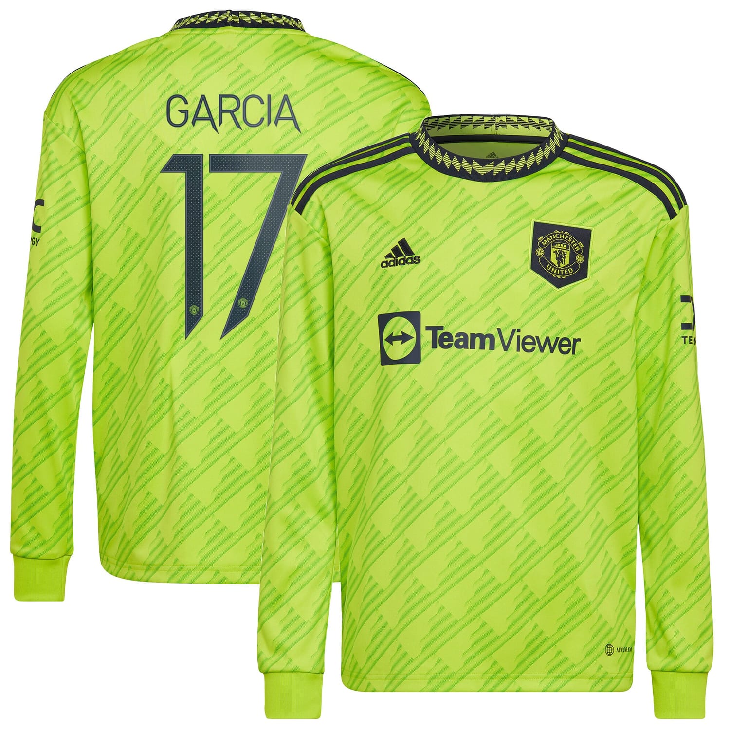 Premier League Manchester United Third Cup Jersey Shirt Long Sleeve 2022-23 player Lucia Garcia 17 printing for Men