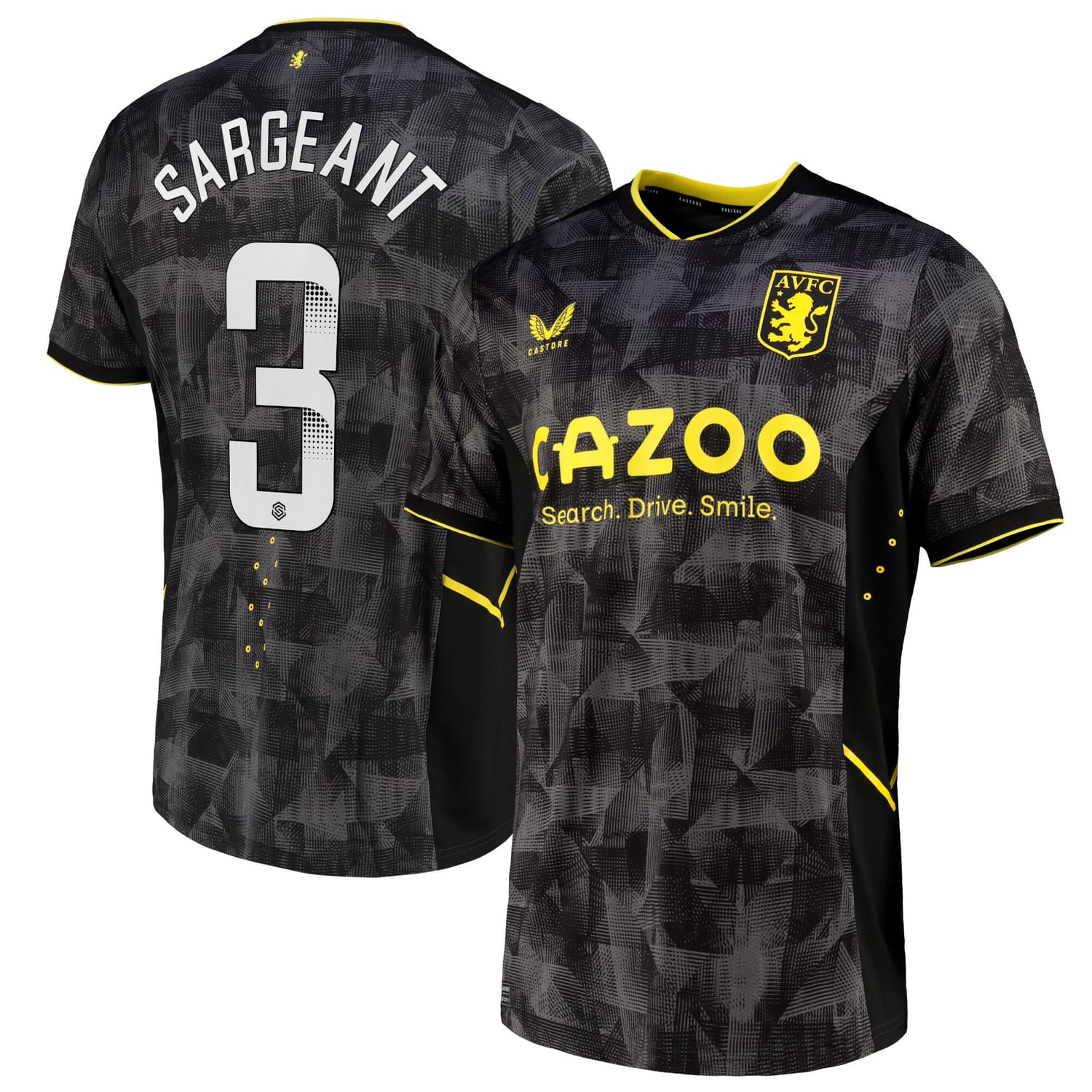 Premier League Aston Villa Third WSL Pro Jersey Shirt 2022-23 player Meaghan Sargeant 3 printing for Men