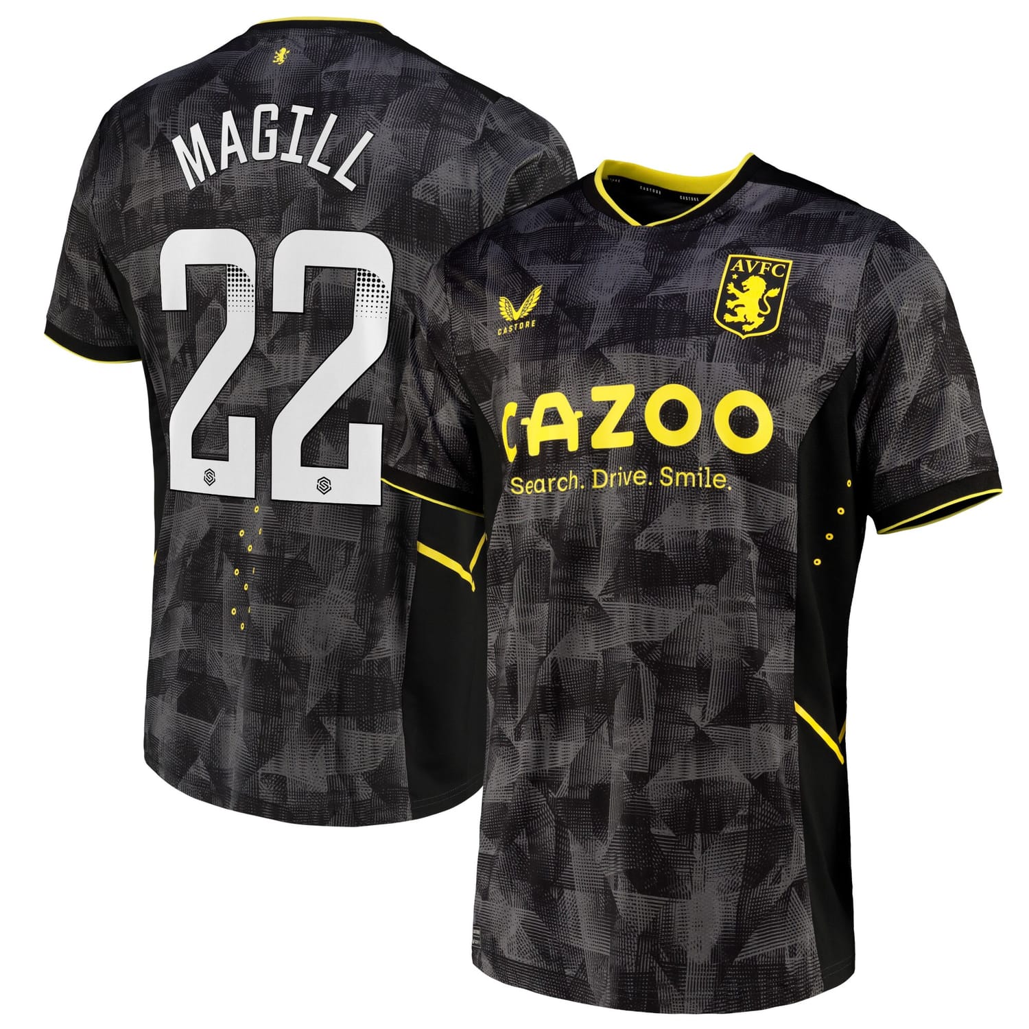 Premier League Aston Villa Third WSL Pro Jersey Shirt 2022-23 player Simone Magill 22 printing for Men