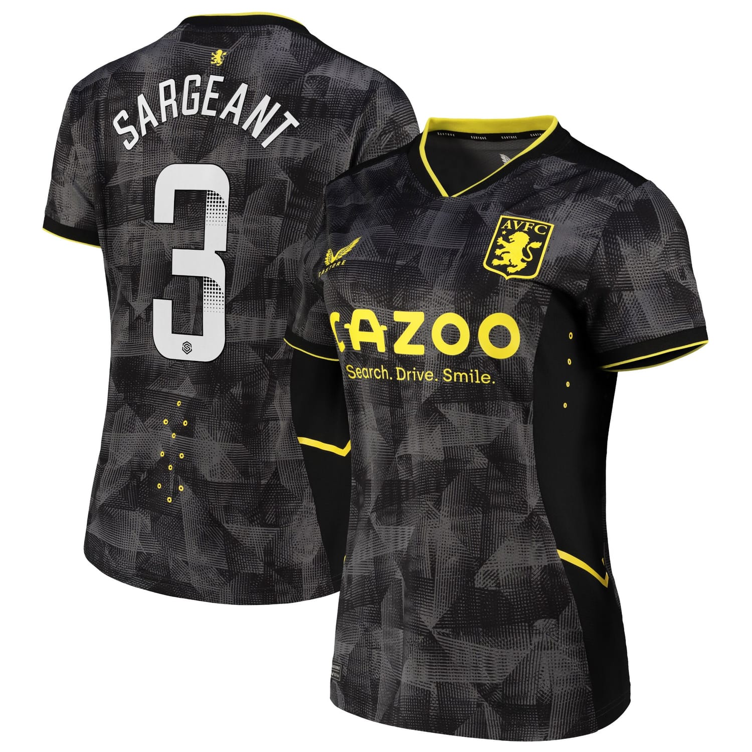 Premier League Aston Villa Third WSL Pro Jersey Shirt 2022-23 player Meaghan Sargeant 3 printing for Women