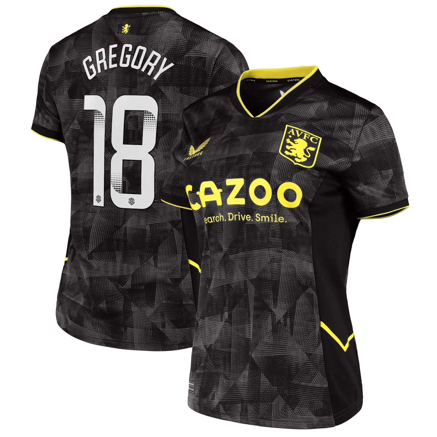 Premier League Aston Villa Third WSL Jersey Shirt 2022-23 player Freya Gregory 18 printing for Women