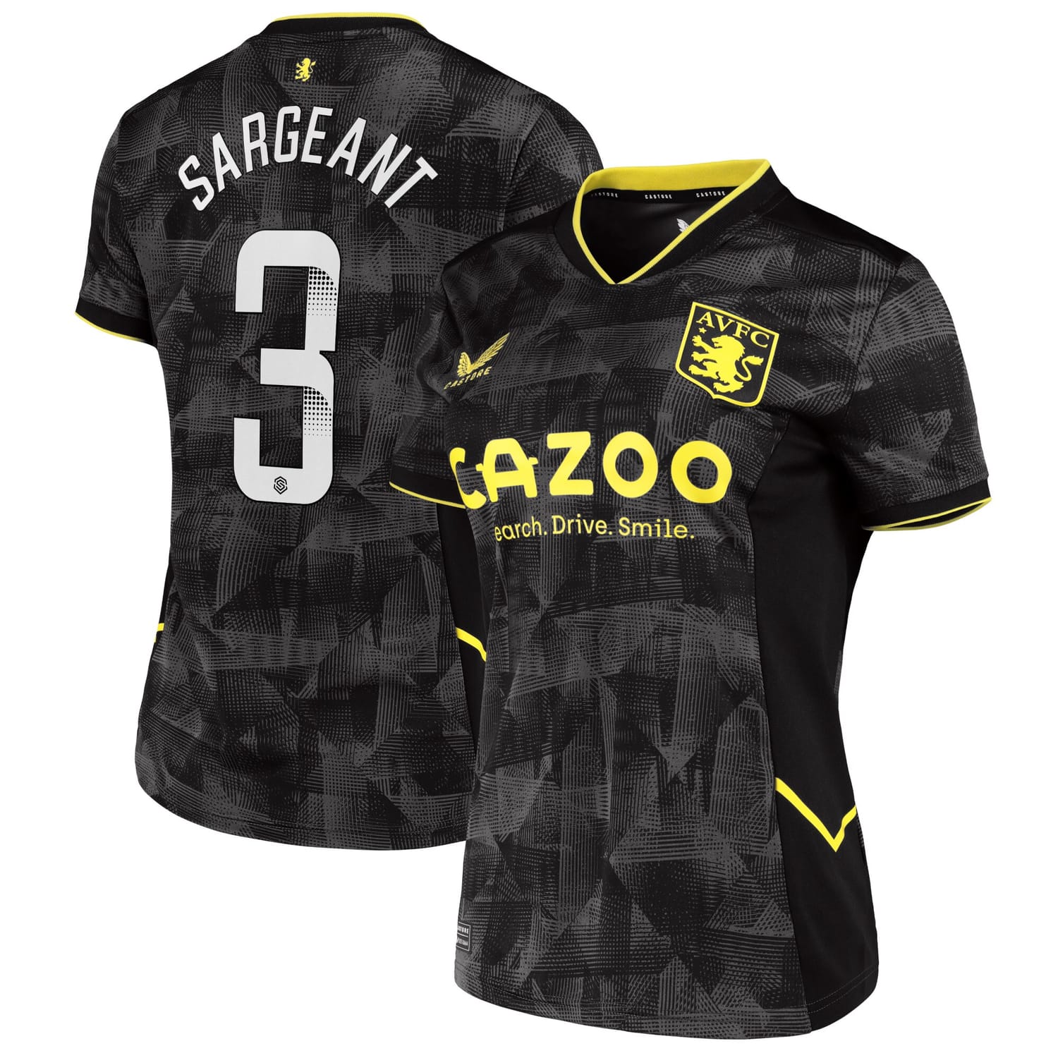 Premier League Aston Villa Third WSL Jersey Shirt 2022-23 player Meaghan Sargeant 3 printing for Women