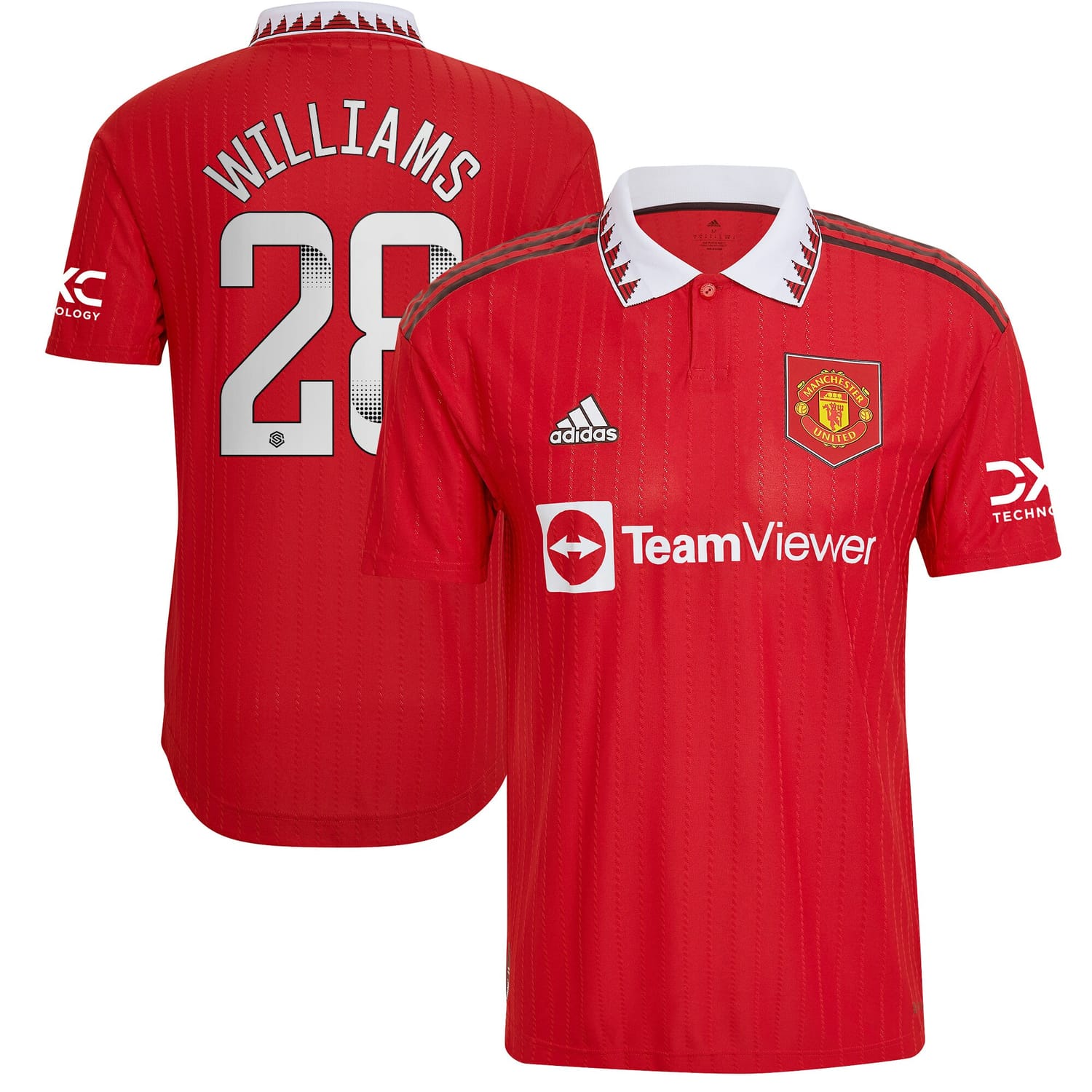 Premier League Manchester United Home WSL Authentic Jersey Shirt 2022-23 player Rachel Williams 28 printing for Men