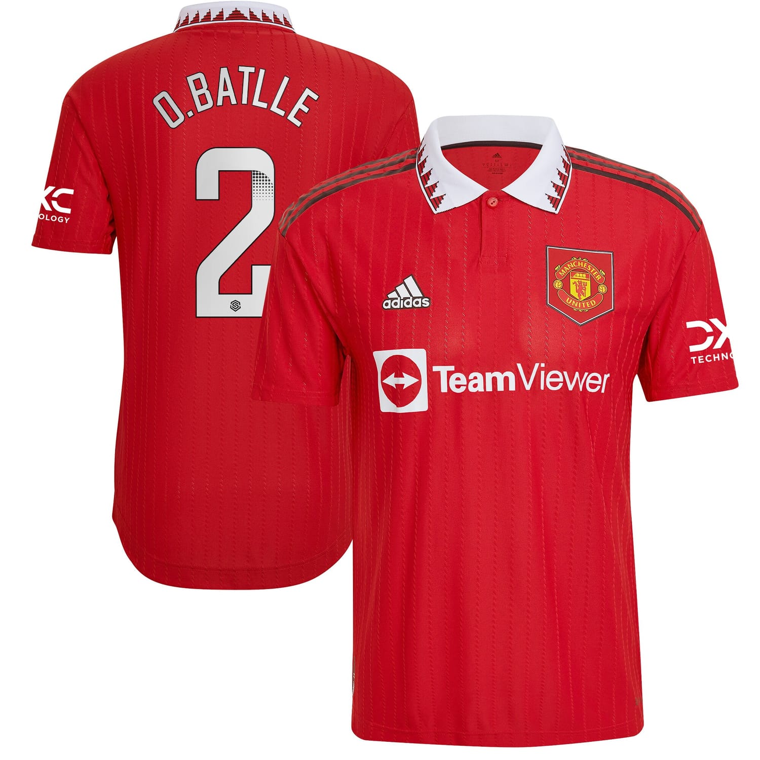 Premier League Manchester United Home WSL Authentic Jersey Shirt 2022-23 player Ona Batlle 2 printing for Men