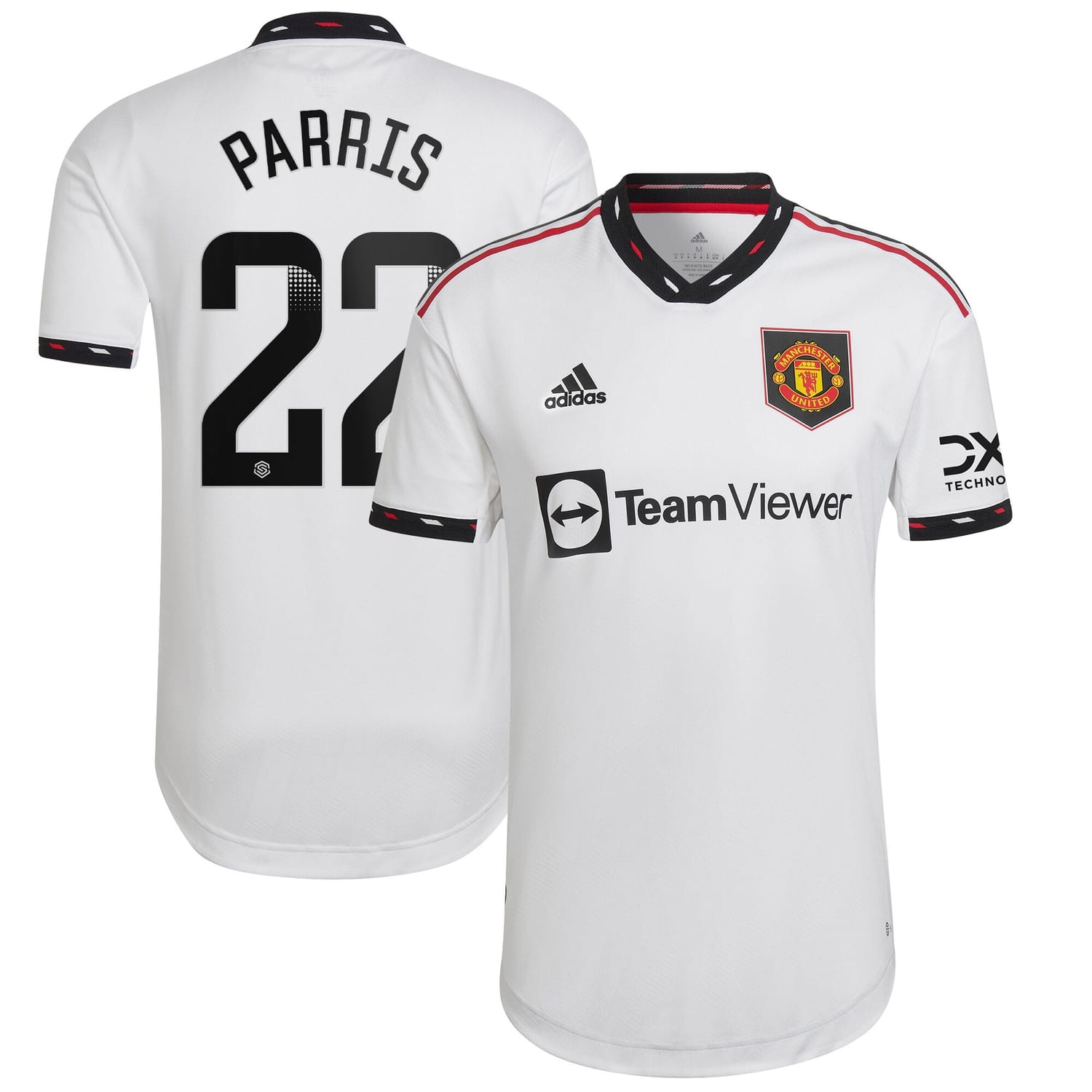 Premier League Manchester United Away WSL Authentic Jersey Shirt 2022-23 player Nikita Parris 22 printing for Men