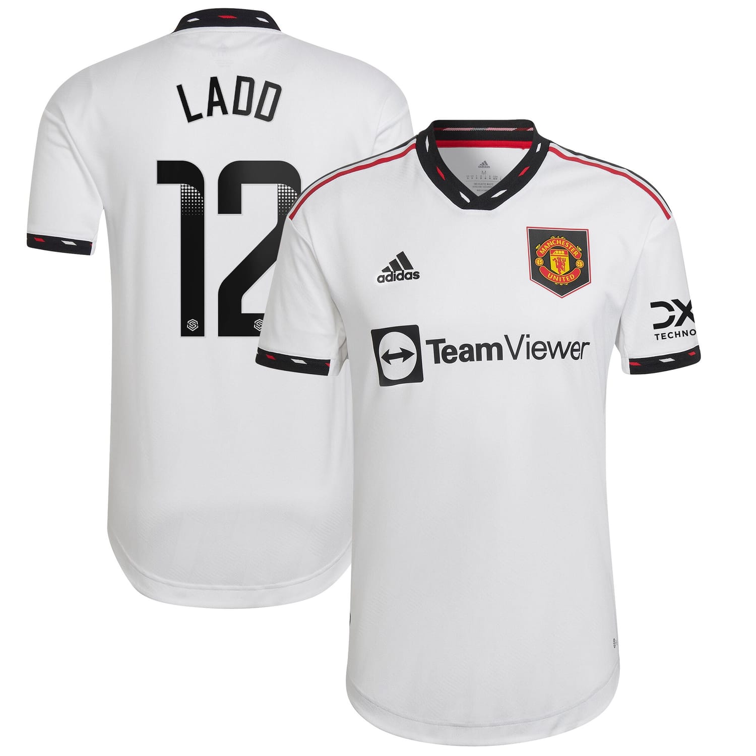 Premier League Manchester United Away WSL Authentic Jersey Shirt 2022-23 player Hayley Ladd 12 printing for Men