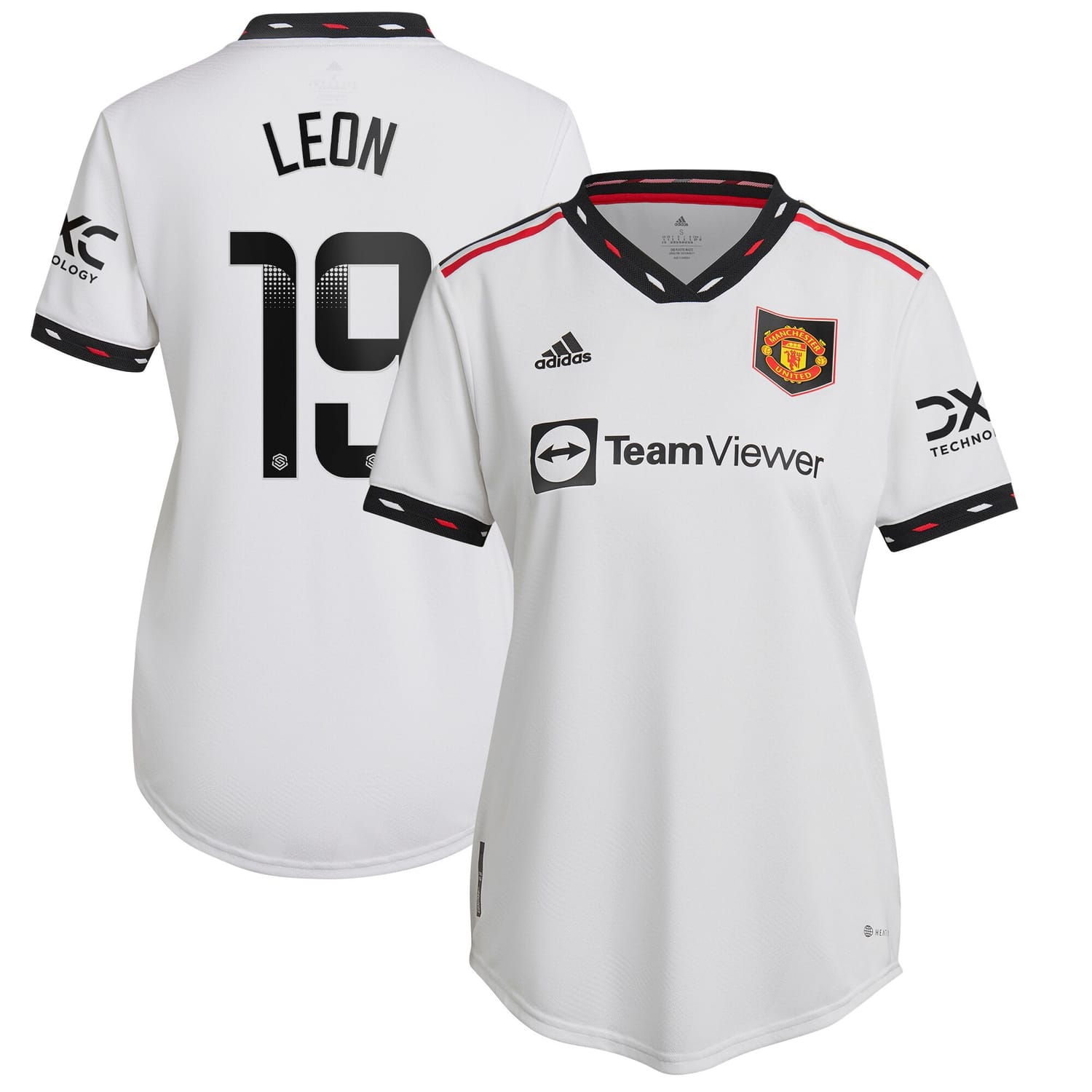 Premier League Manchester United Away WSL Authentic Jersey Shirt 2022-23 player Adriana Leon 19 printing for Women