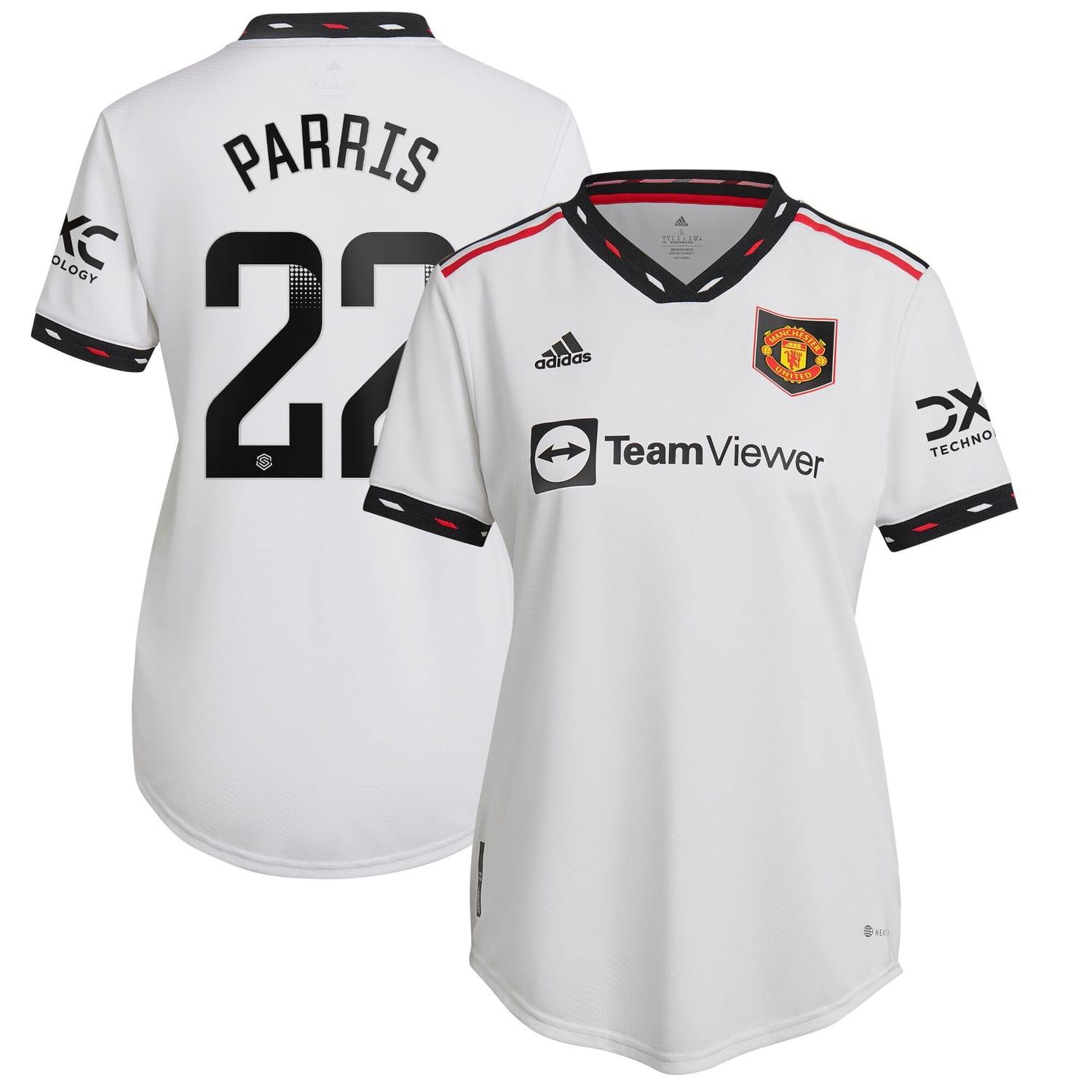 Premier League Manchester United Away WSL Authentic Jersey Shirt 2022-23 player Nikita Parris 22 printing for Women