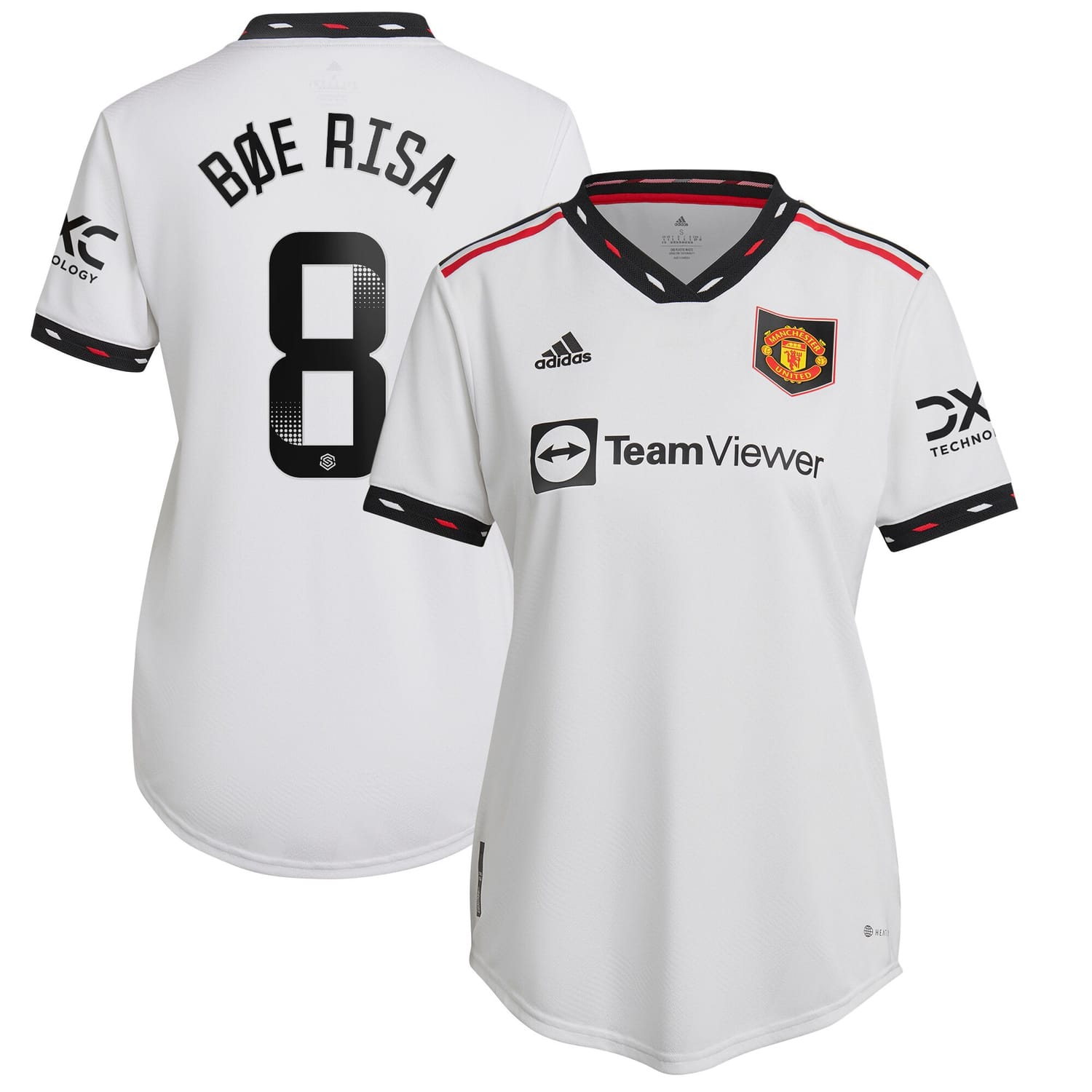Premier League Manchester United Away WSL Authentic Jersey Shirt 2022-23 player Vilde Bøe Risa 8 printing for Women