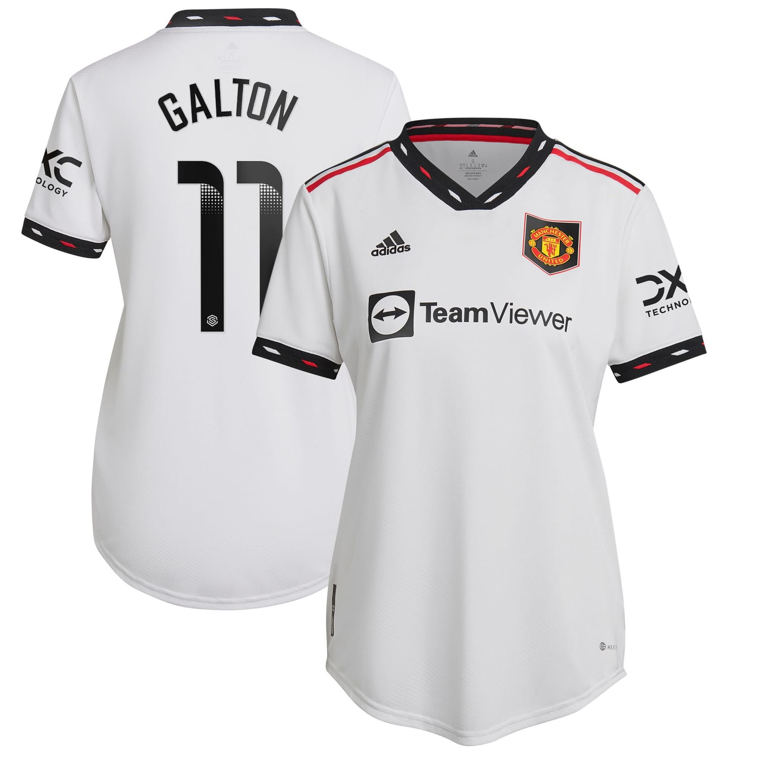 Premier League Manchester United Away WSL Authentic Jersey Shirt 2022-23 player Leah Galton 11 printing for Women