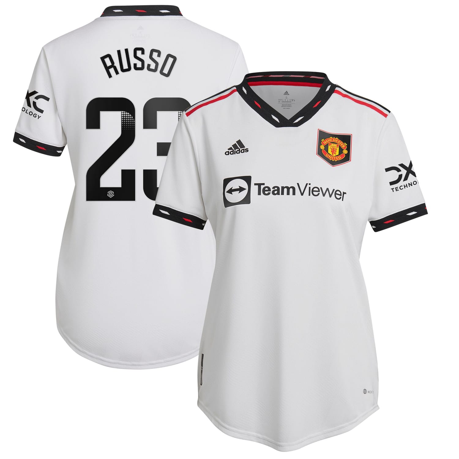 Premier League Manchester United Away WSL Authentic Jersey Shirt 2022-23 player Alessia Russo 23 printing for Women