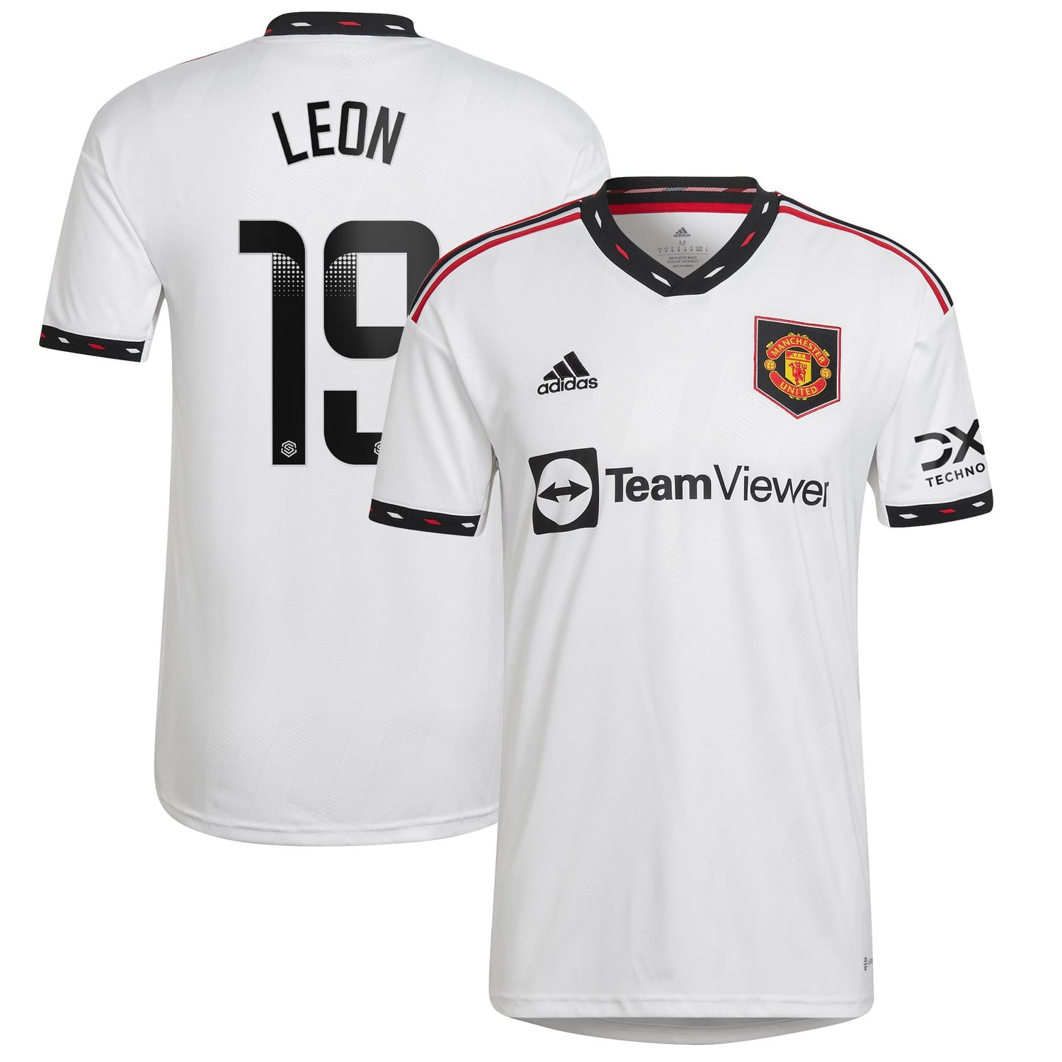 Premier League Manchester United Away WSL Jersey Shirt 2022-23 player Adriana Leon 19 printing for Men