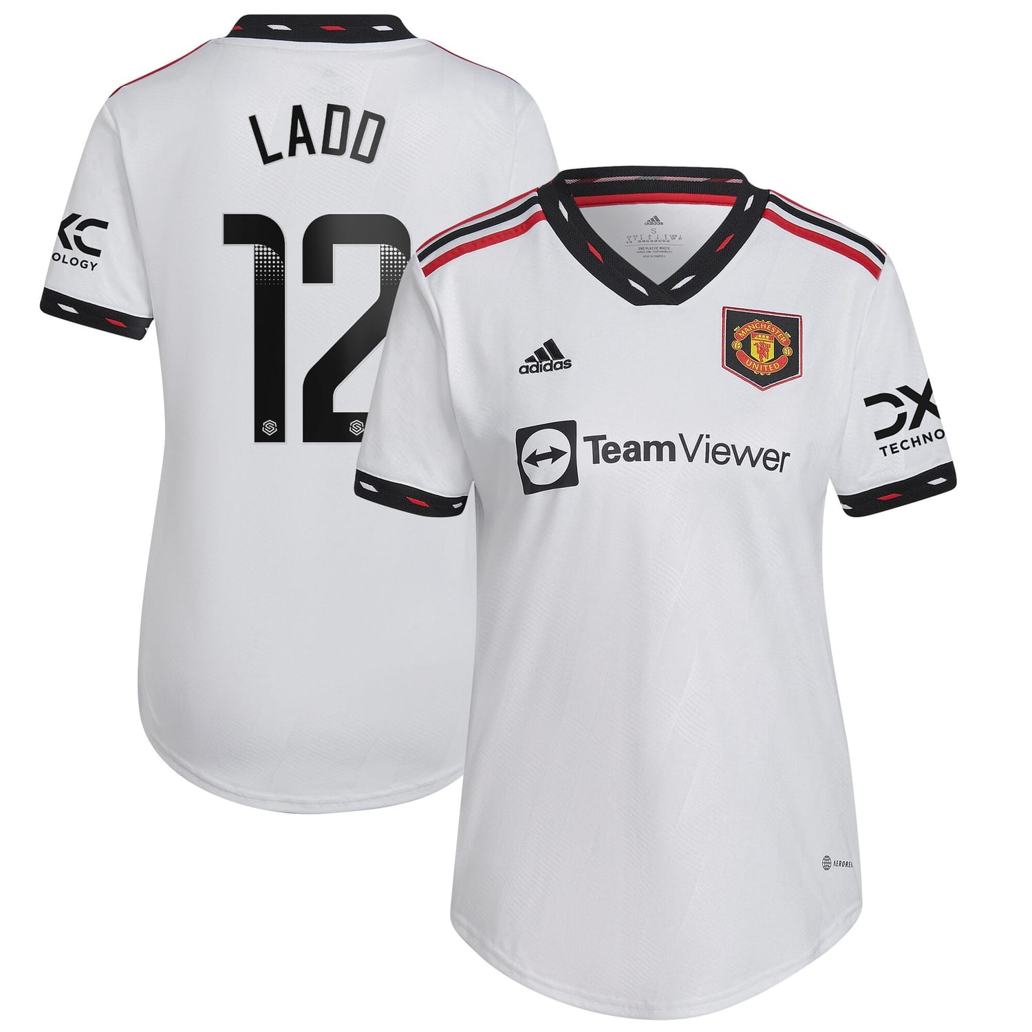 Premier League Manchester United Away WSL Jersey Shirt 2022-23 player Hayley Ladd 12 printing for Women