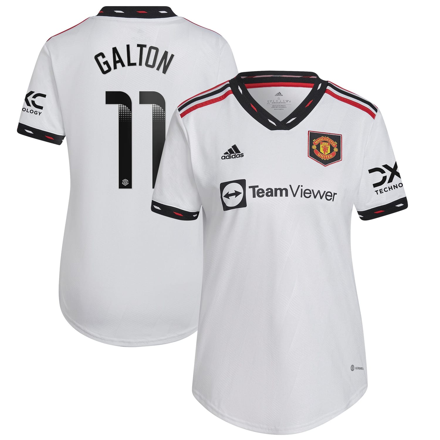 Premier League Manchester United Away WSL Jersey Shirt 2022-23 player Leah Galton 11 printing for Women