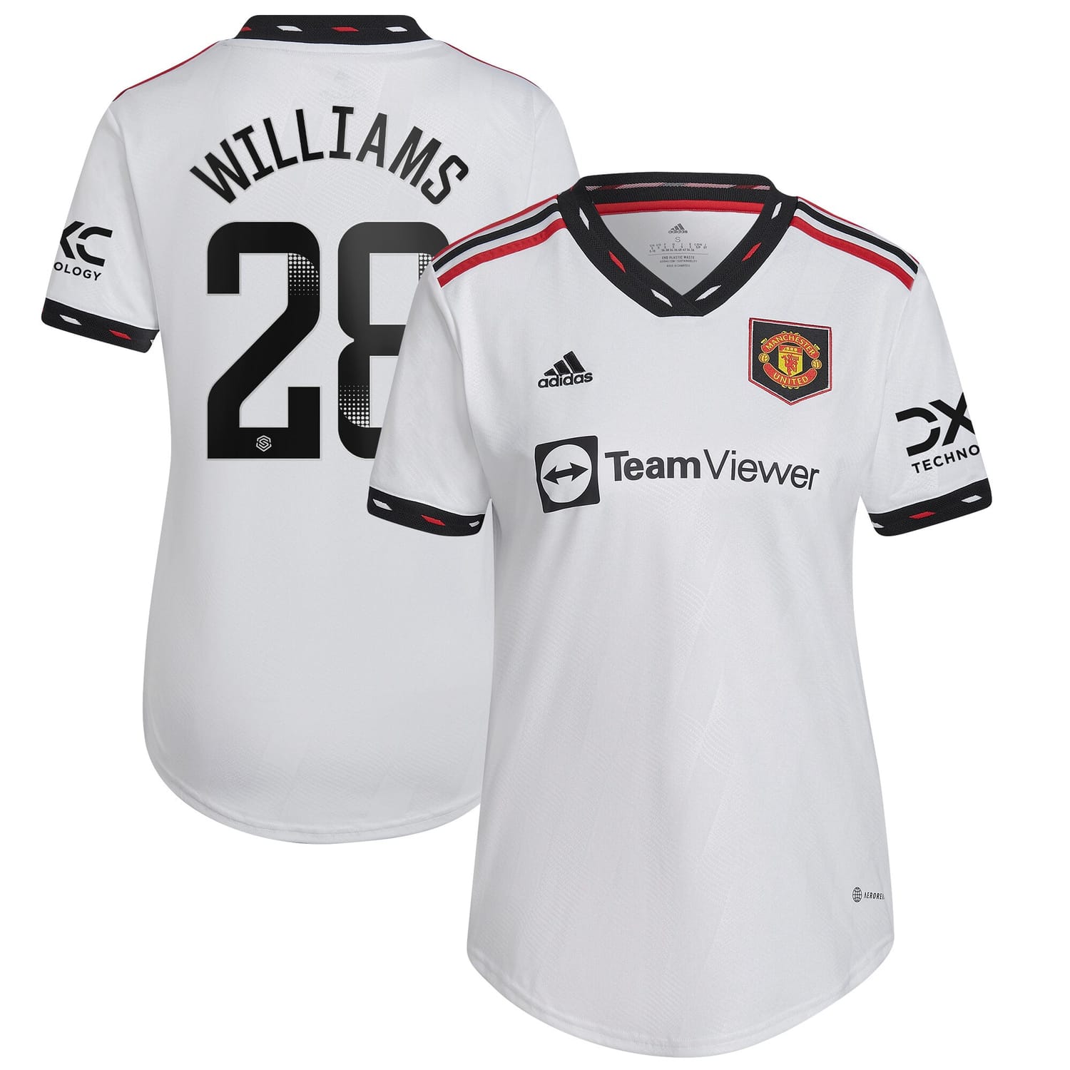 Premier League Manchester United Away WSL Jersey Shirt 2022-23 player Rachel Williams 28 printing for Women