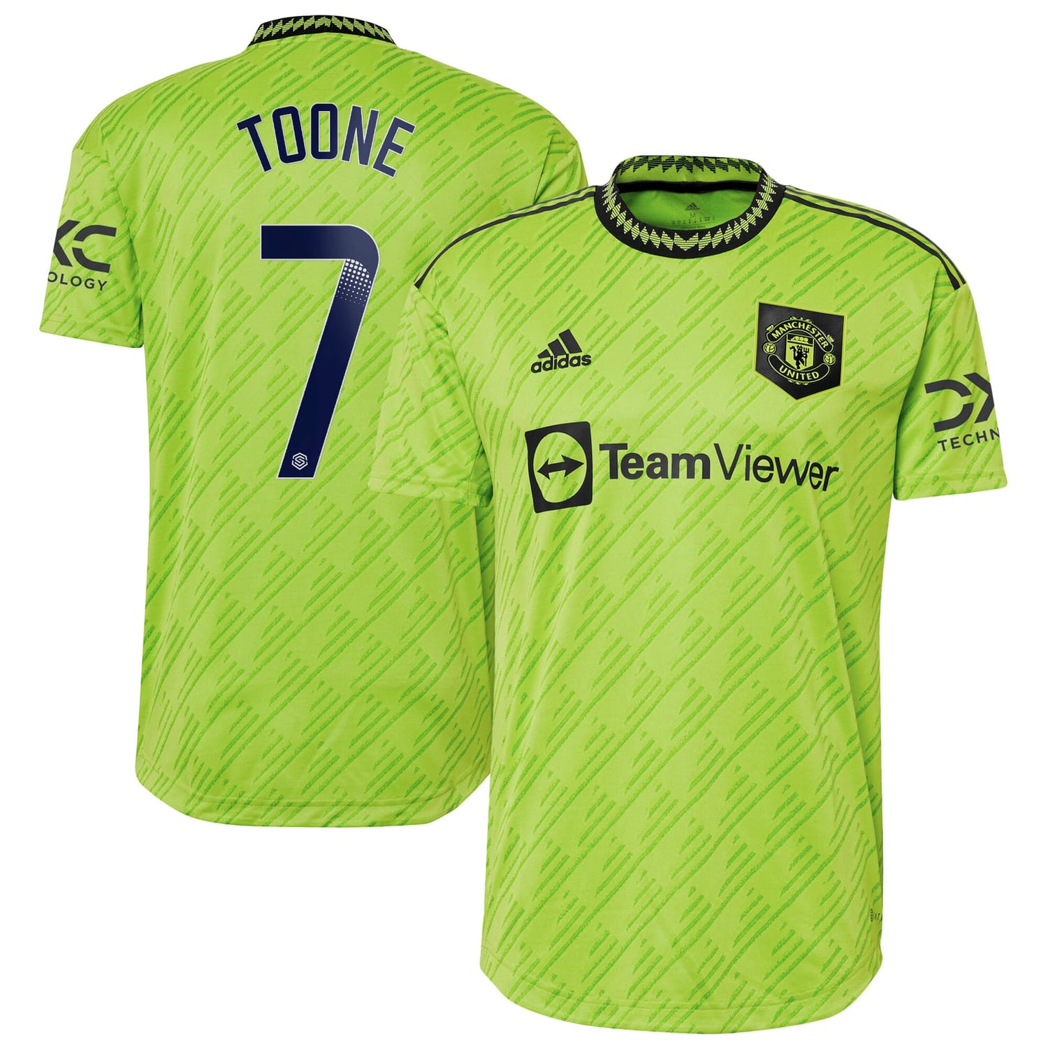 Premier League Manchester United Third WSL Authentic Jersey Shirt 2022-23 player Ella Toone 7 printing for Men