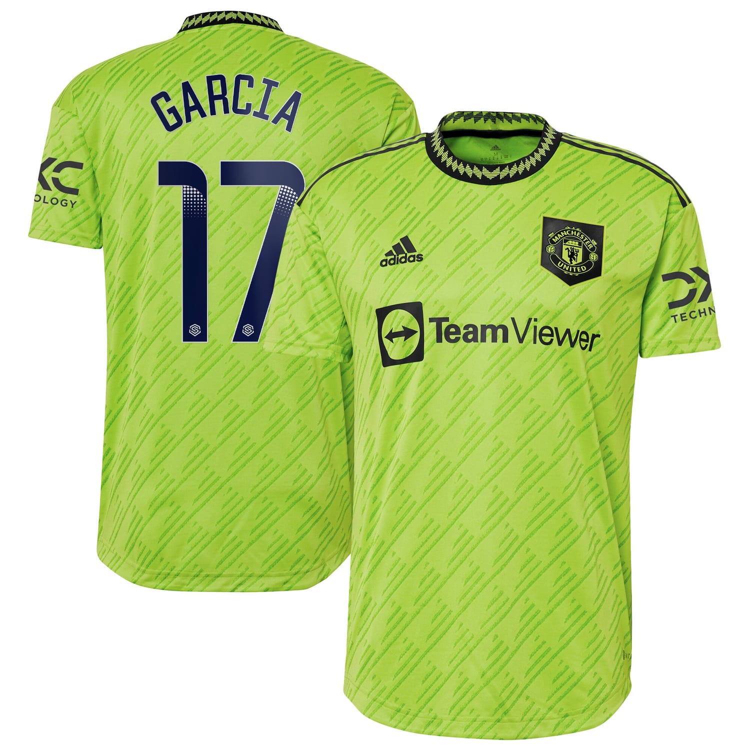 Premier League Manchester United Third WSL Authentic Jersey Shirt 2022-23 player Lucia Garcia 17 printing for Men