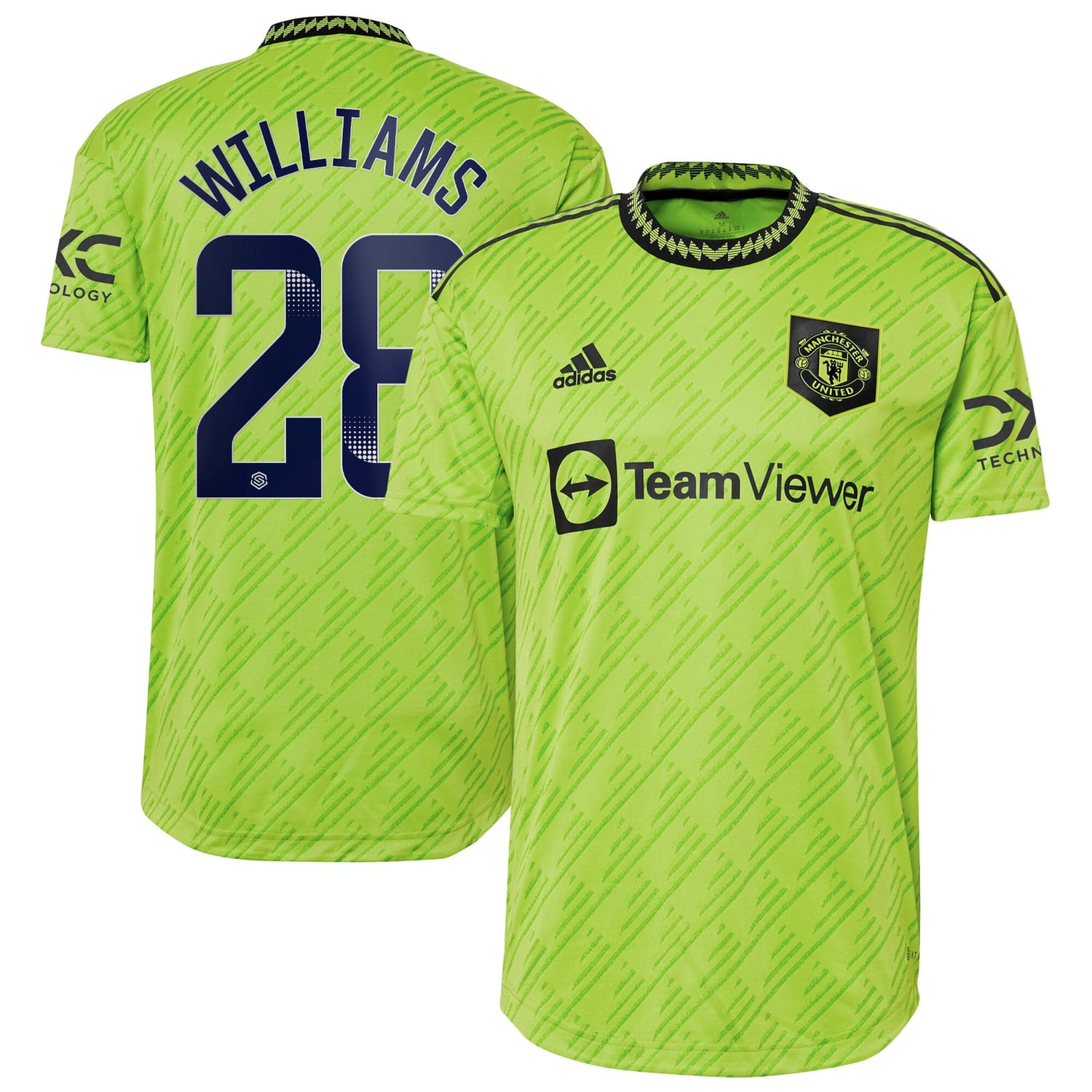 Premier League Manchester United Third WSL Authentic Jersey Shirt 2022-23 player Rachel Williams 28 printing for Men