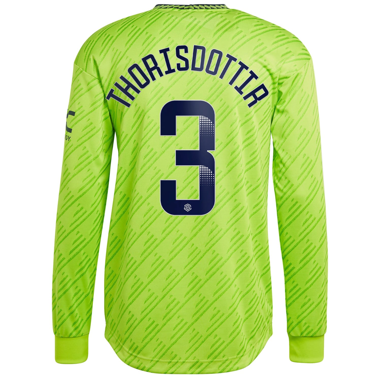 Premier League Manchester United Third Authentic Jersey Shirt Long Sleeve 2022-23 player Maria Thorisdottir 3 printing for Men